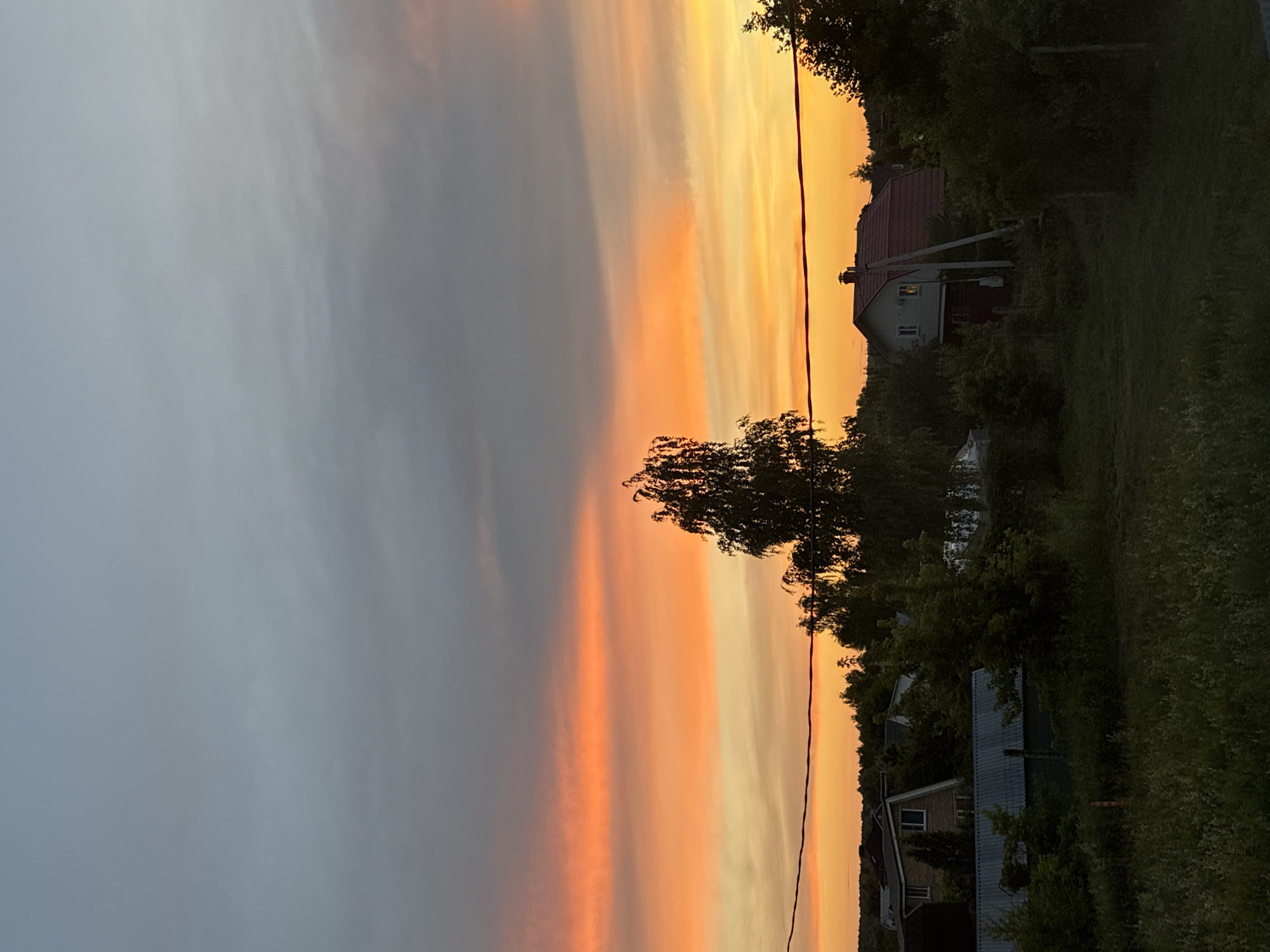 Sunset evening at home in Serpukhov, cat included.