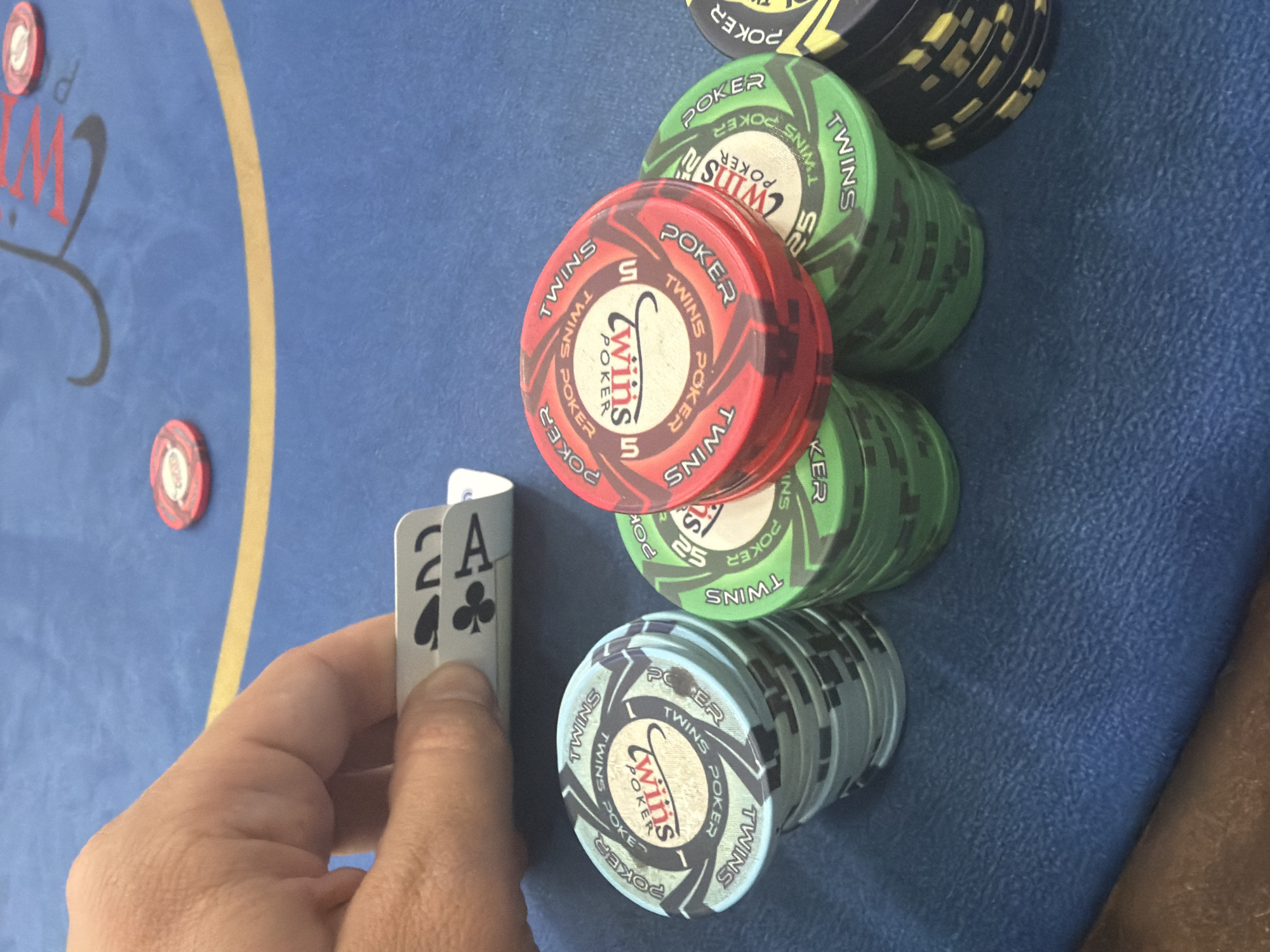 Early morning poker game observed in Larnaca, Cyprus