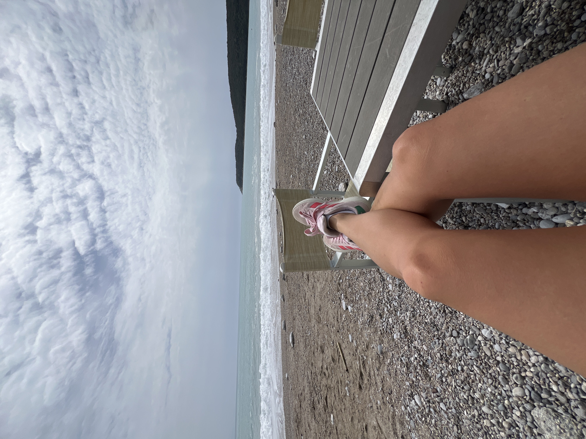 Quiet beach day captured at Prijevor, Montenegro coastline