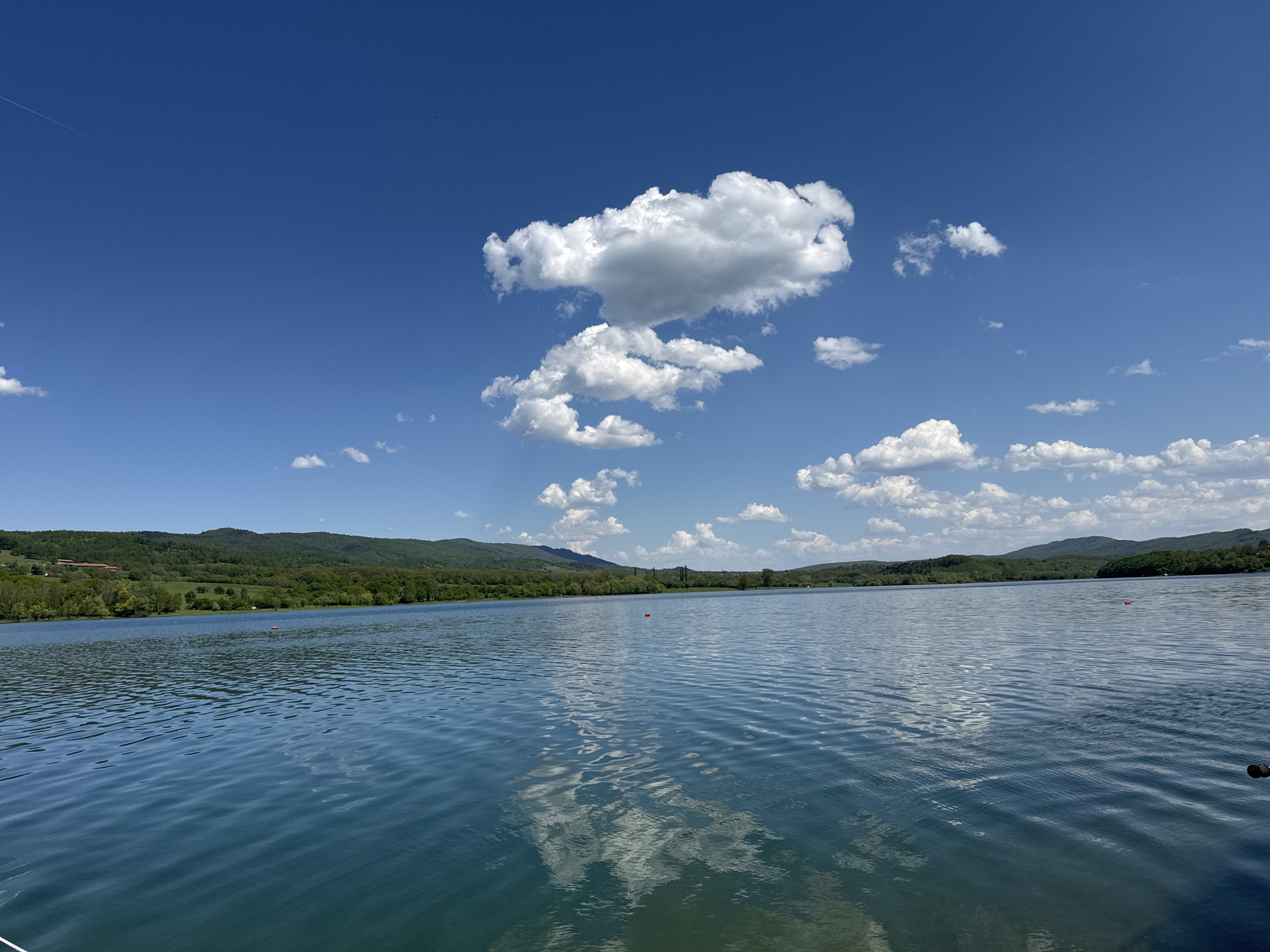 Scenic lake landscape documented in Golyama Zhelyazna, Bulgaria