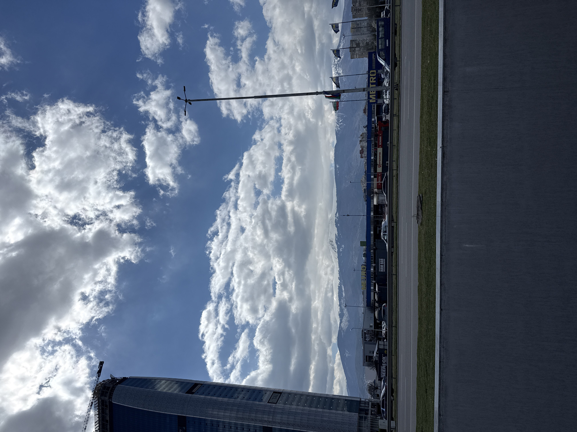 High-rise construction continues in Sofia with Vitosha Mountains backdrop