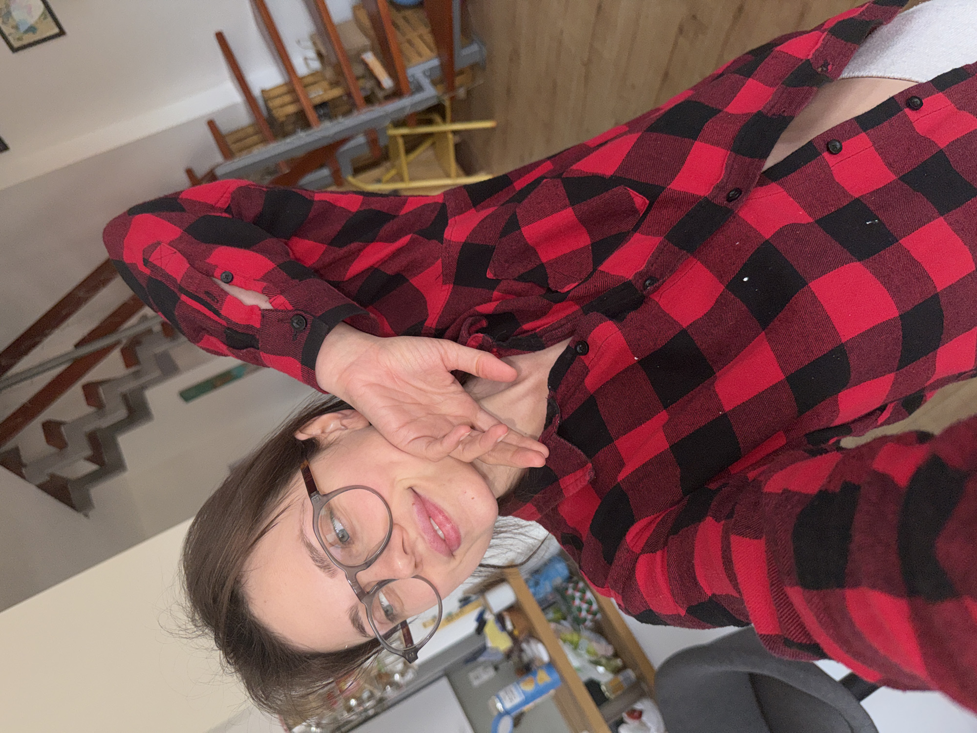 Budapest resident documents homemade breakfast with selfie and meal photos