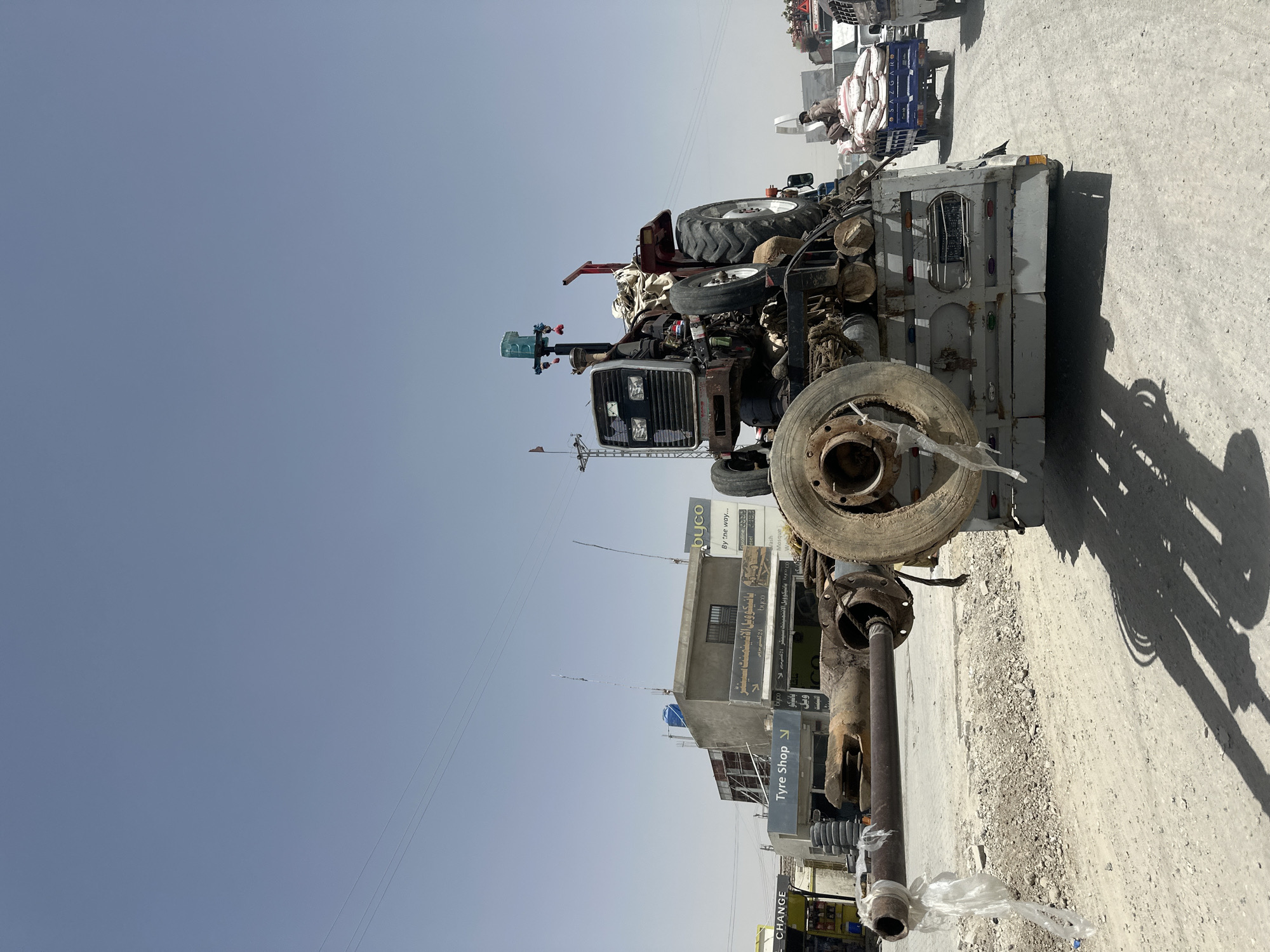 Heavy equipment and machinery at a Quetta construction site