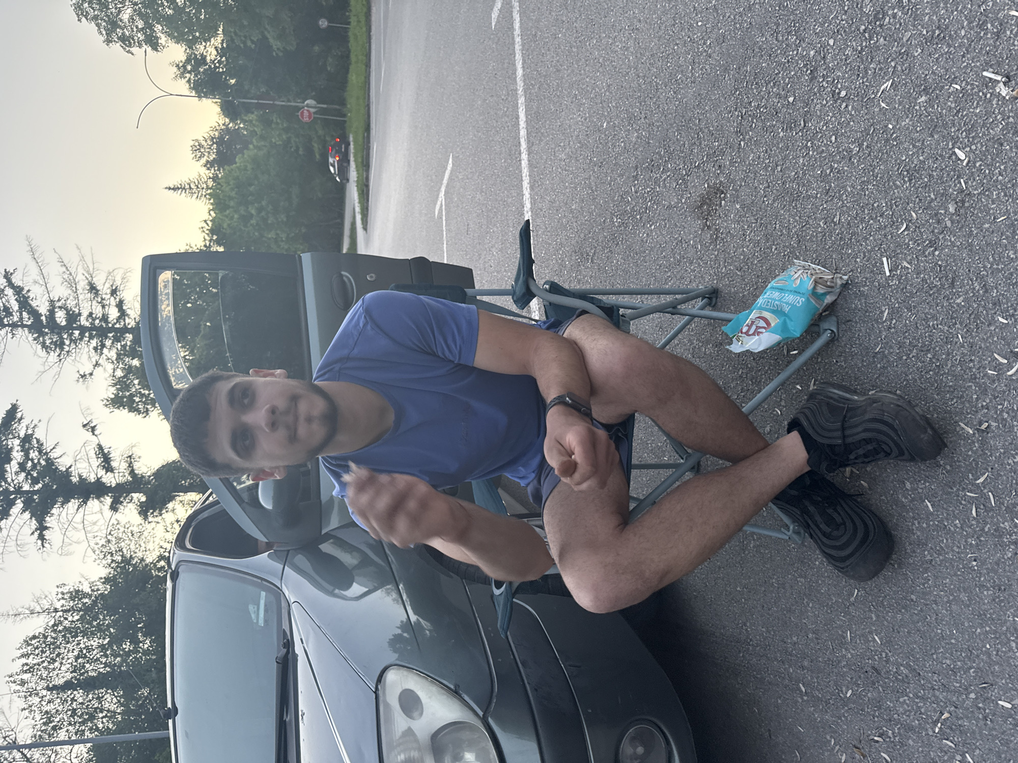 Young people gather for informal car meetup in Pleven