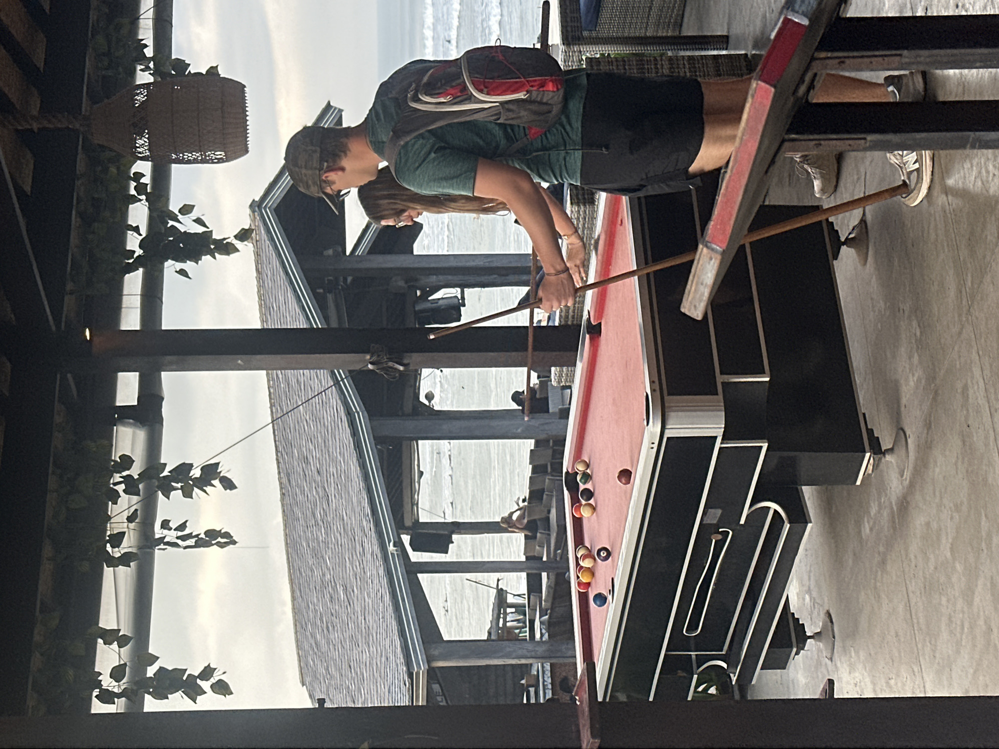 Evening moments captured in North Kuta: billiards and beach