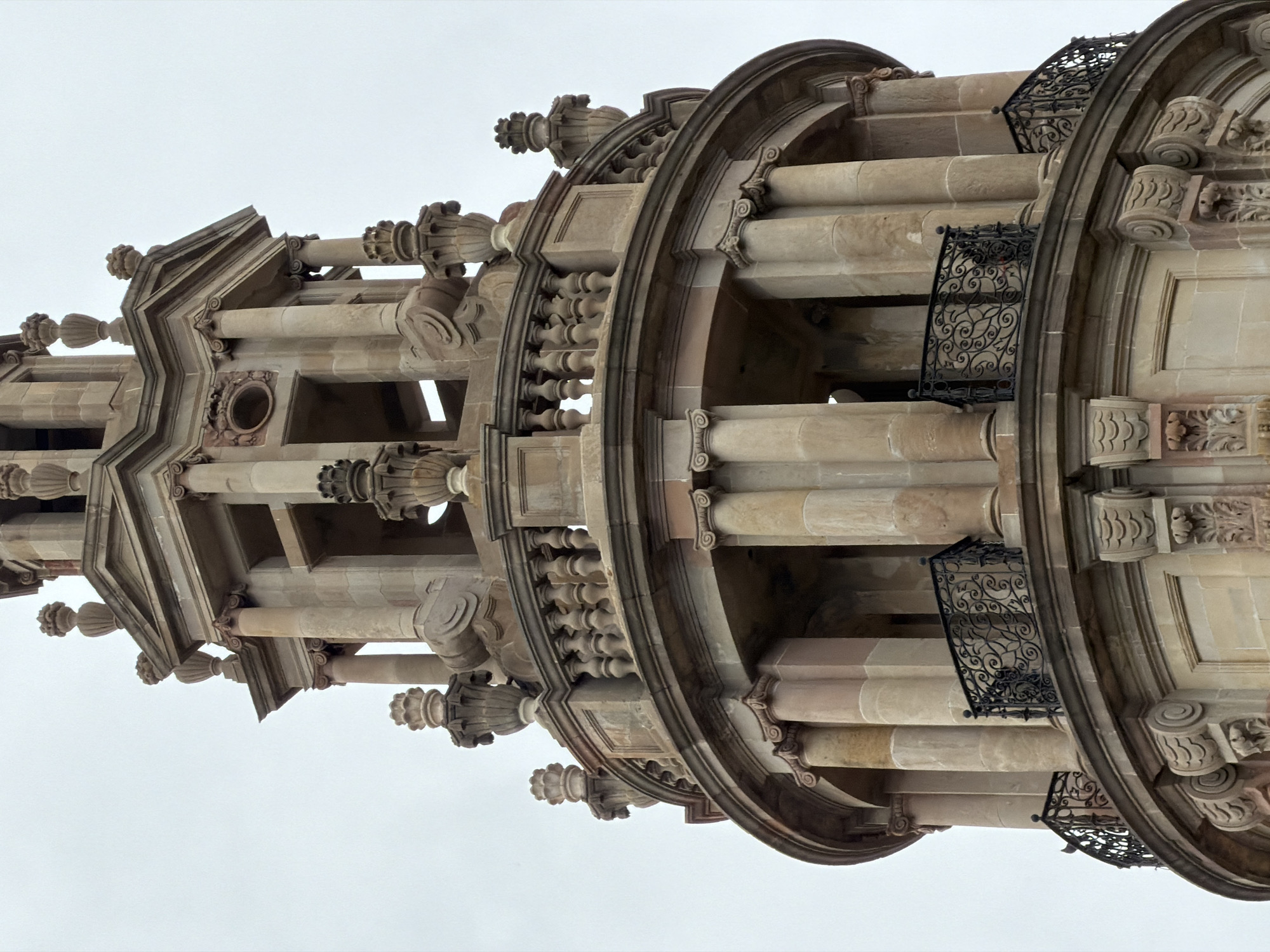 Barcelona landmarks and Lichtenstein sculpture documented under overcast skies