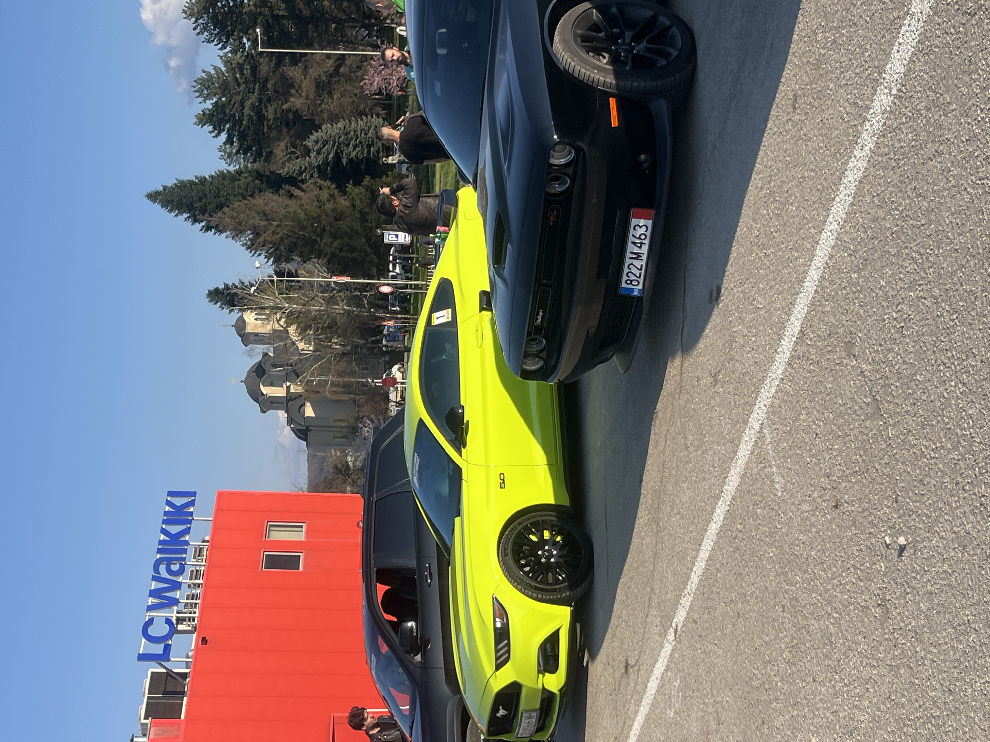 American muscle cars spotted in historic Veliko Tarnovo, Bulgaria