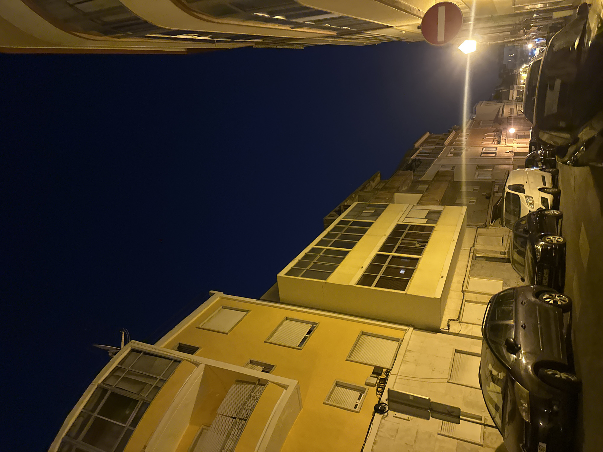 Night walk through Lisbon's historic district around the Pantheon