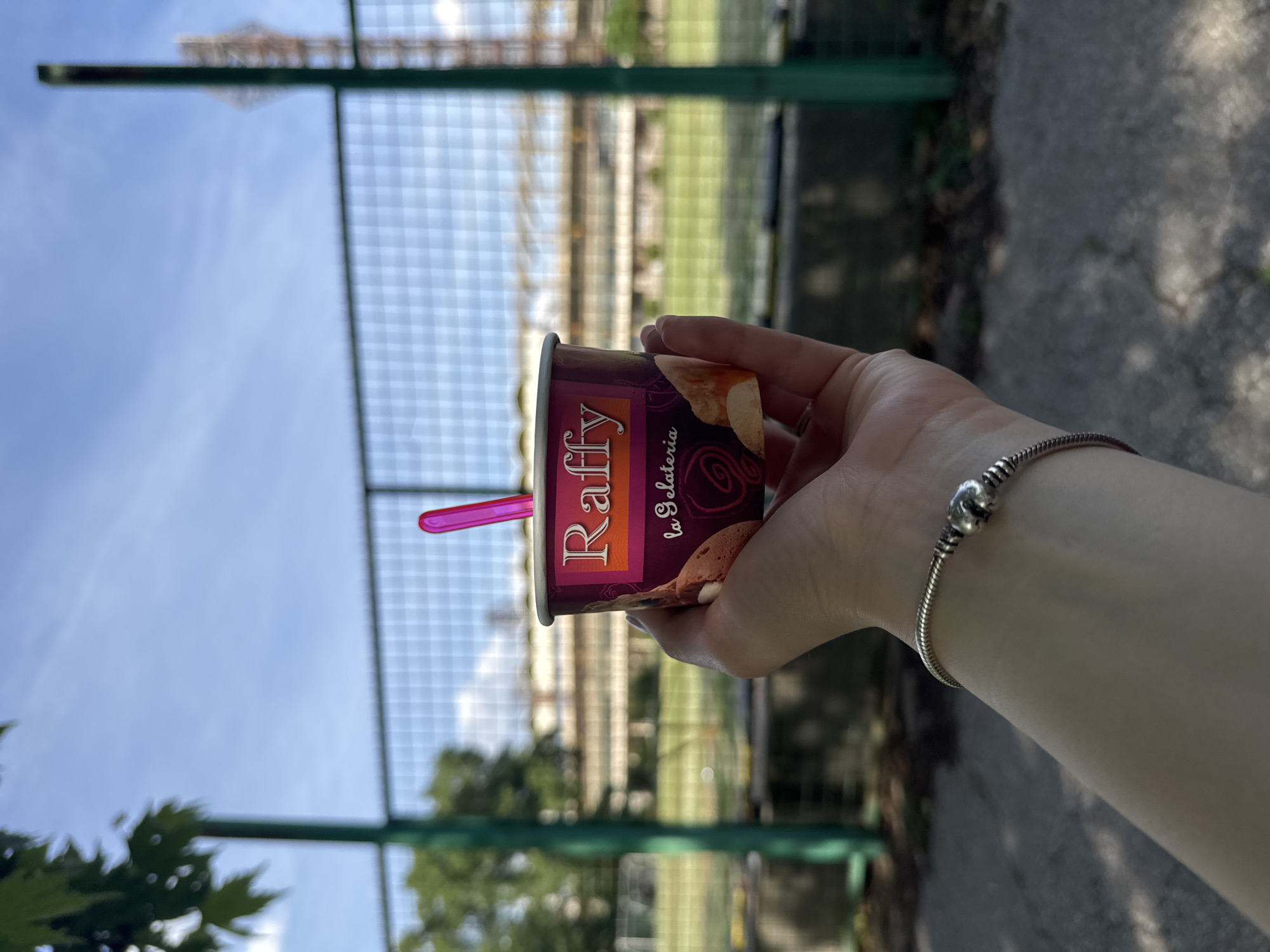Afternoon ice cream stroll along Plovdiv waterfront captured in memories
