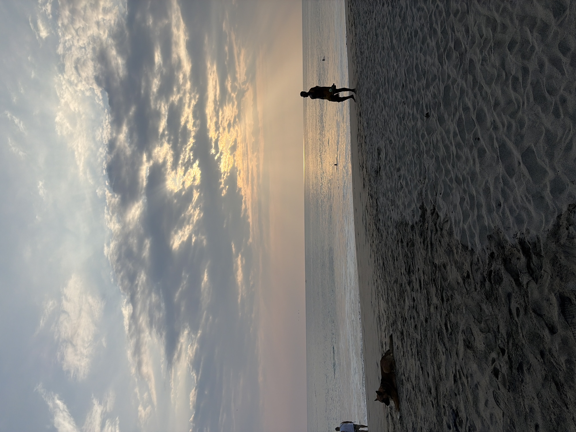 Sunset evening captured at Brisas de Zicatela beach