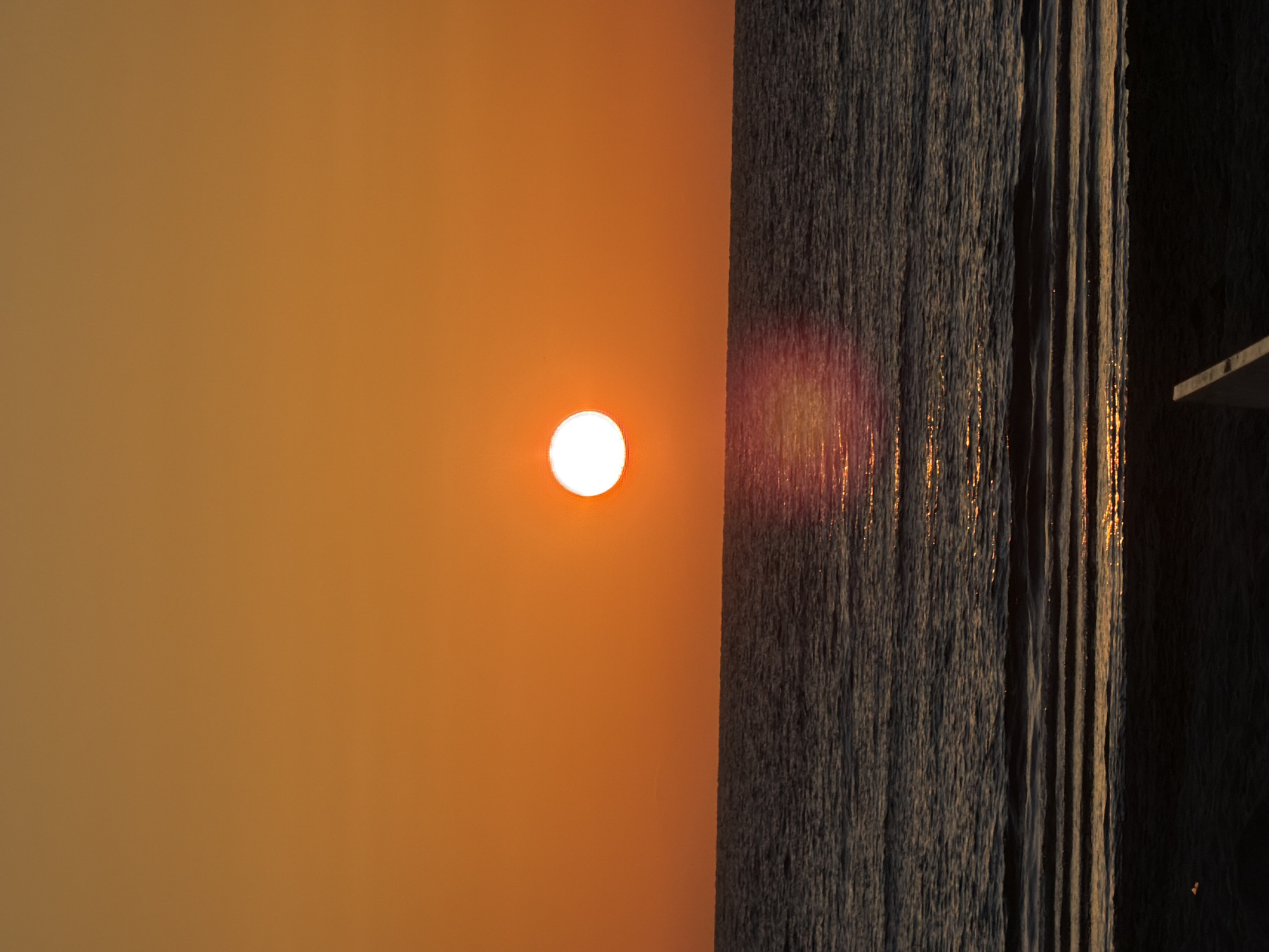 Sunset observed over Mediterranean Sea from Tel Aviv beach
