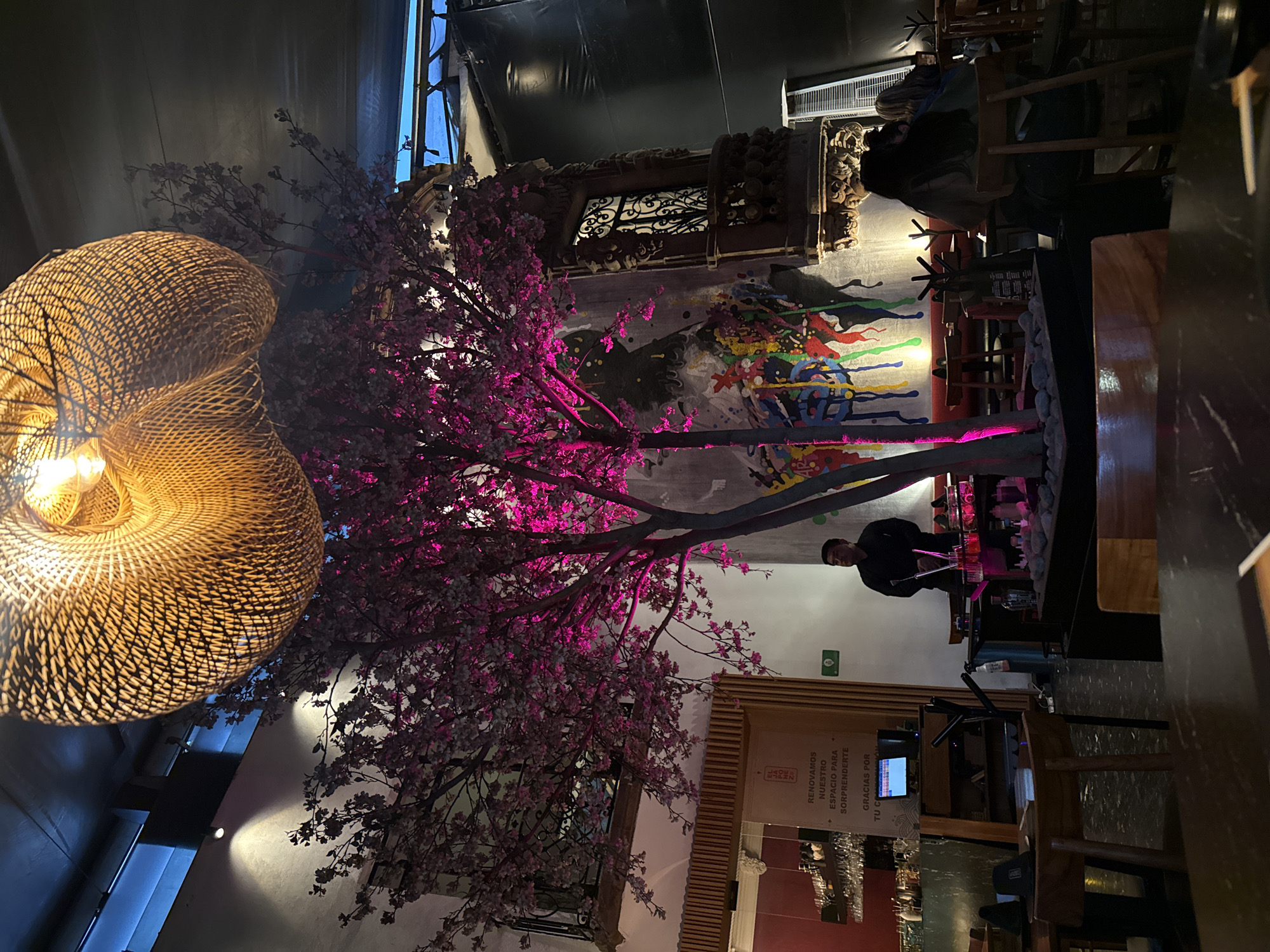 Late-night dining experience captured at Mexico City restaurant