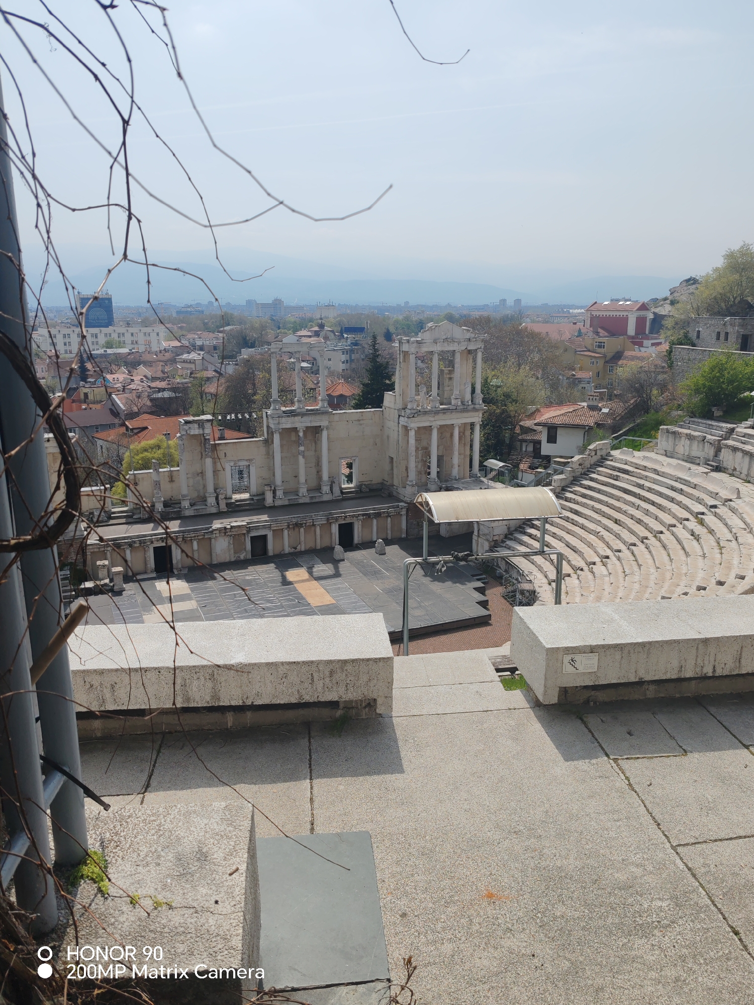 Morning scenes documented across central Plovdiv, Bulgaria