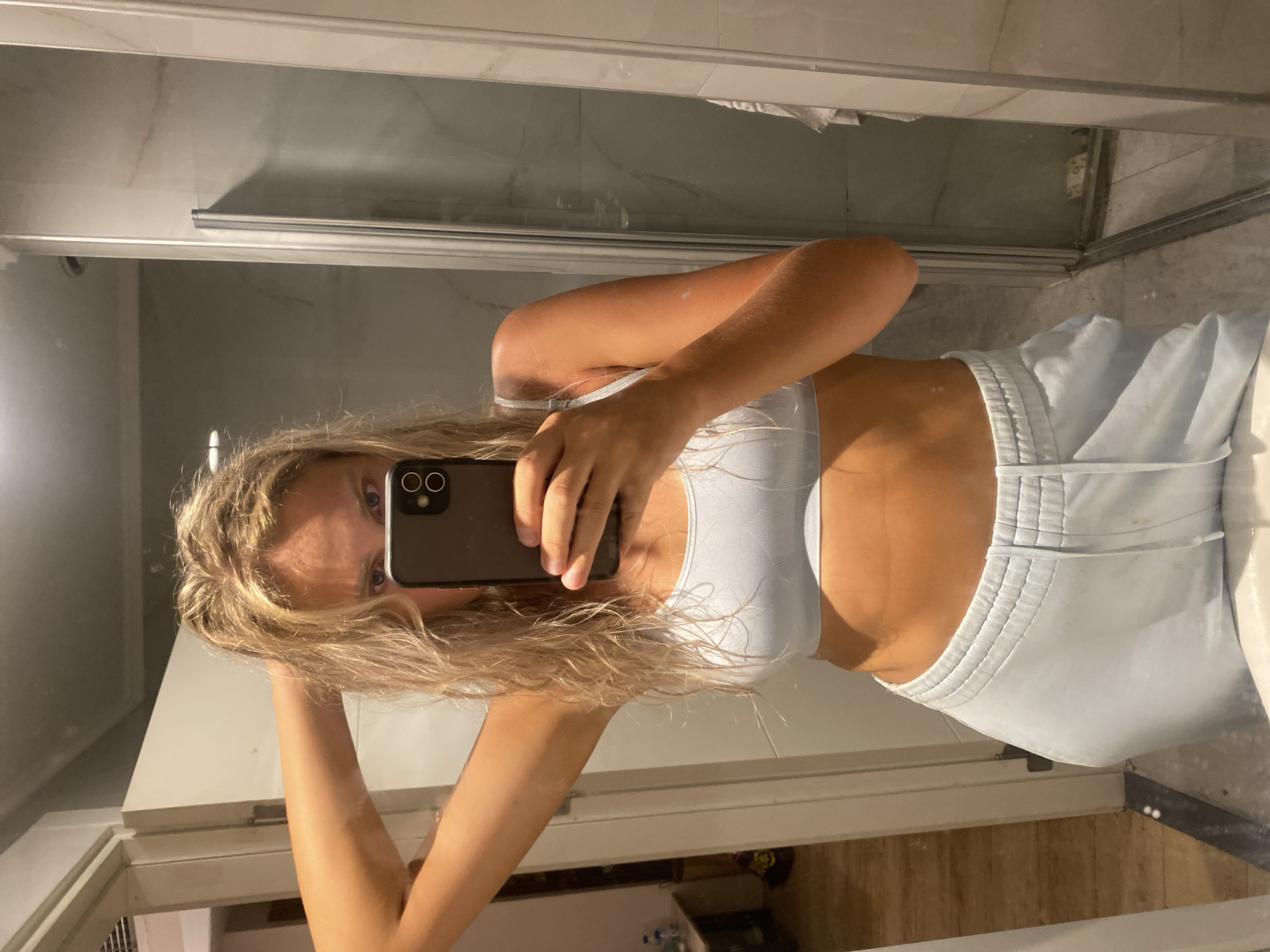 Hotel bathroom selfie session in Aksu, Turkey