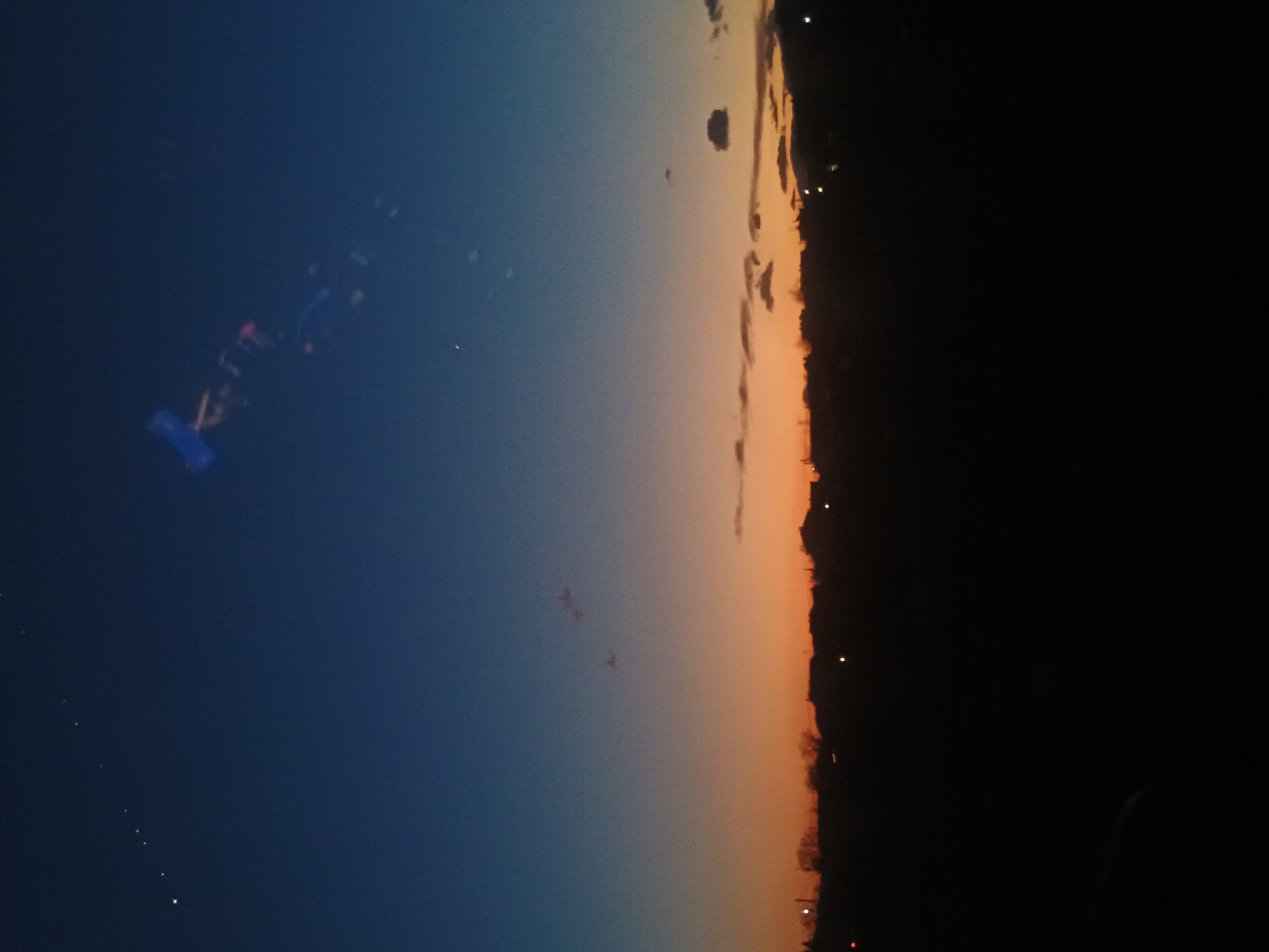 Sunset observed over urban Maglizh, Bulgaria Wednesday evening