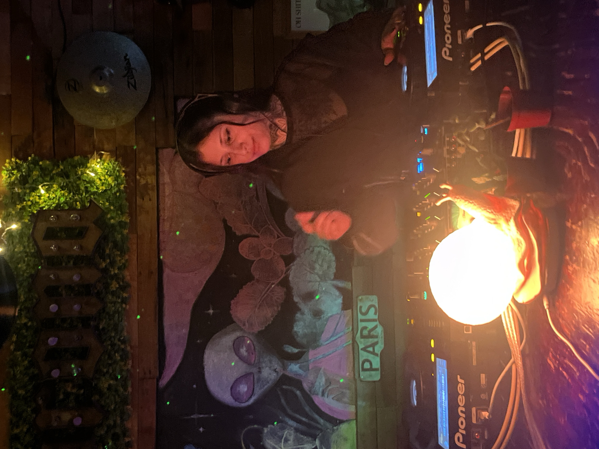 Female DJ performs early morning set at Ushuaia pub