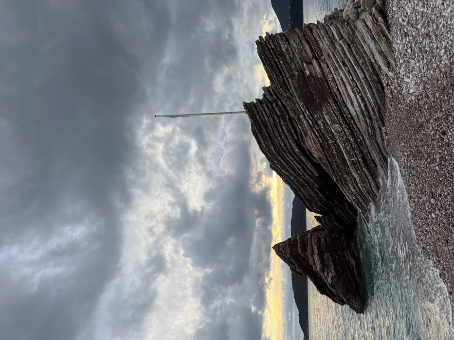 Evening coastal documentation captures Montenegro Adriatic twilight scenes