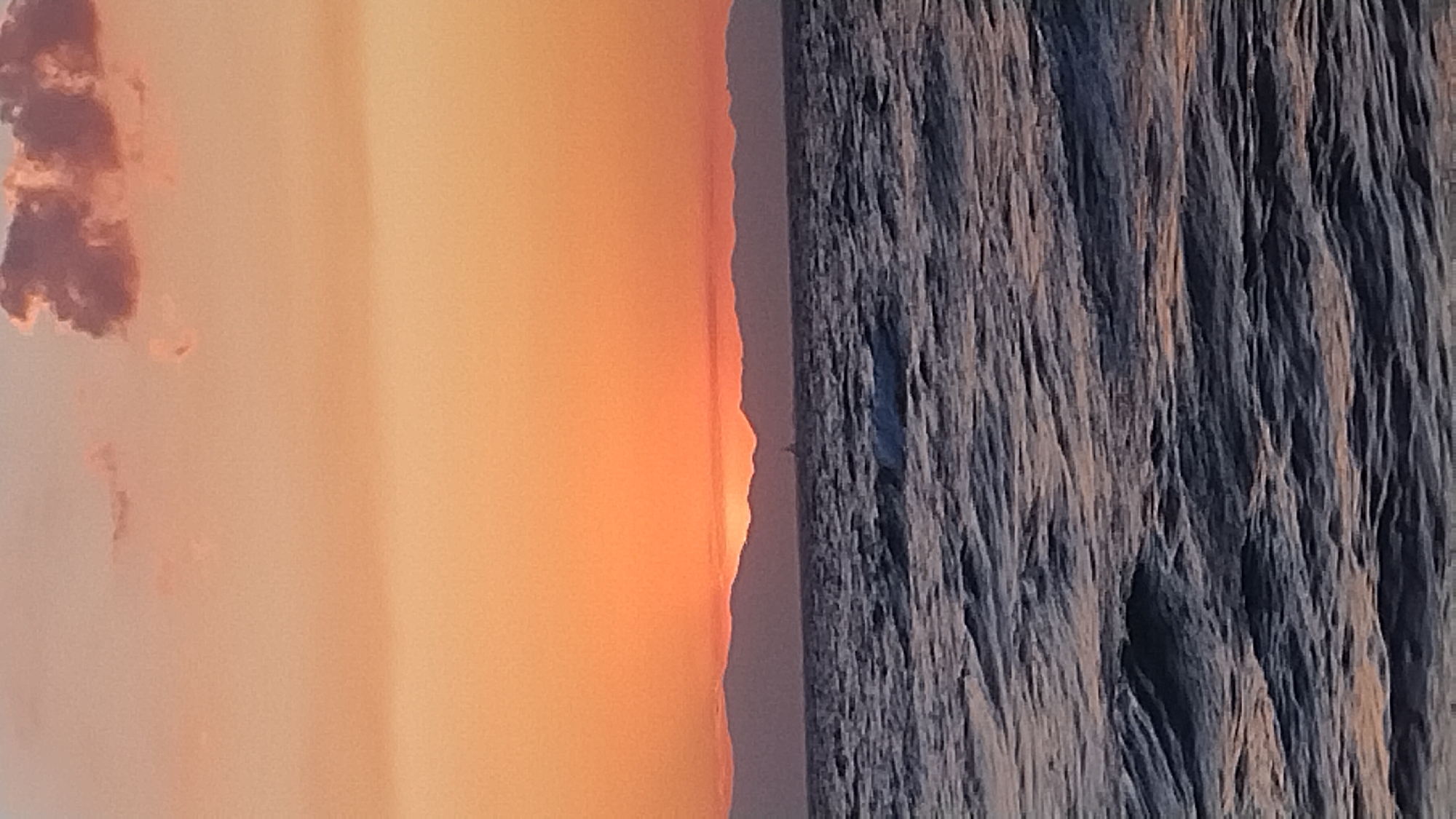 Aegean sunset from the Neoi Epivates shoreline