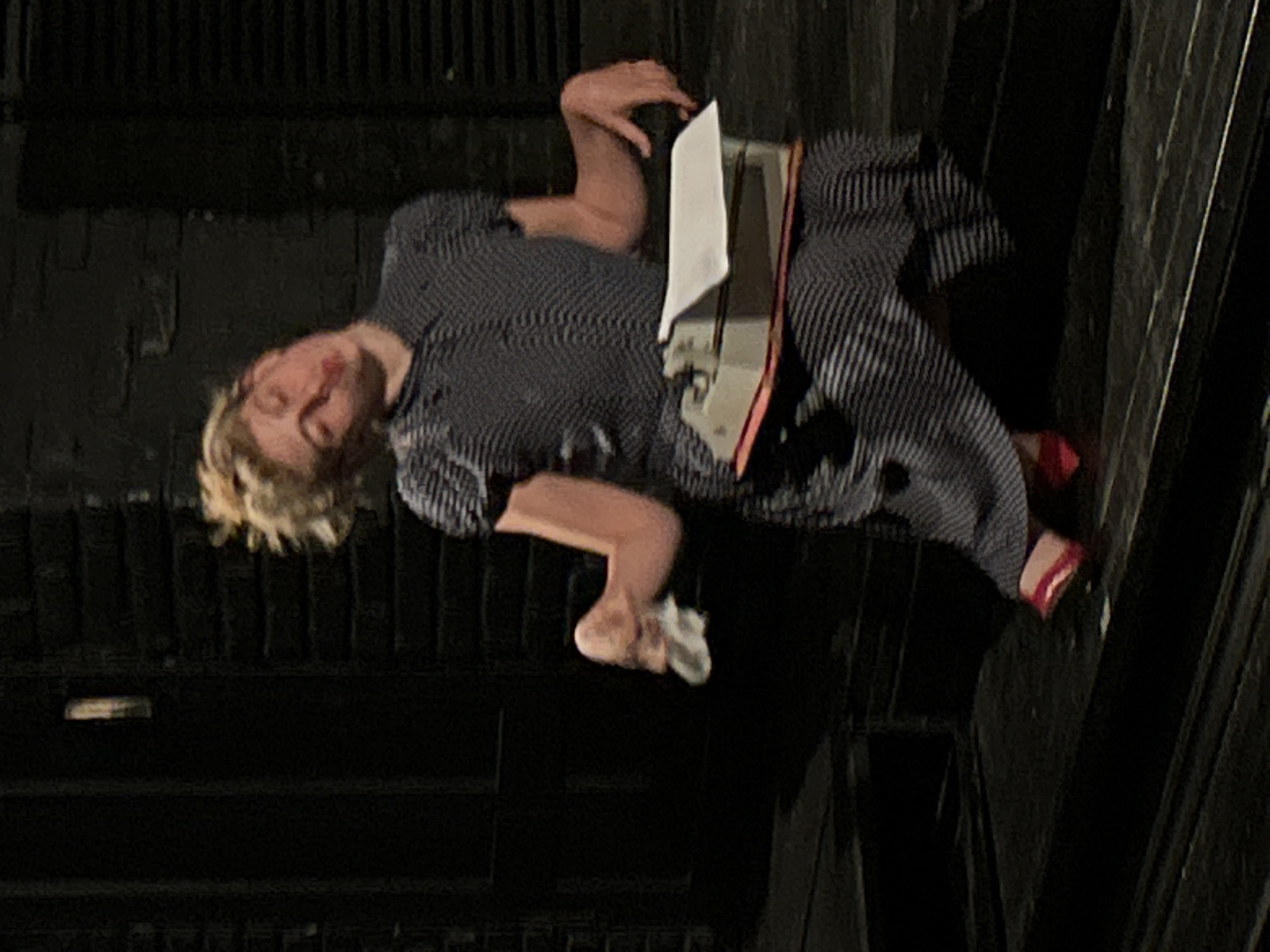 Stage performance with period costumes documented by witnesses