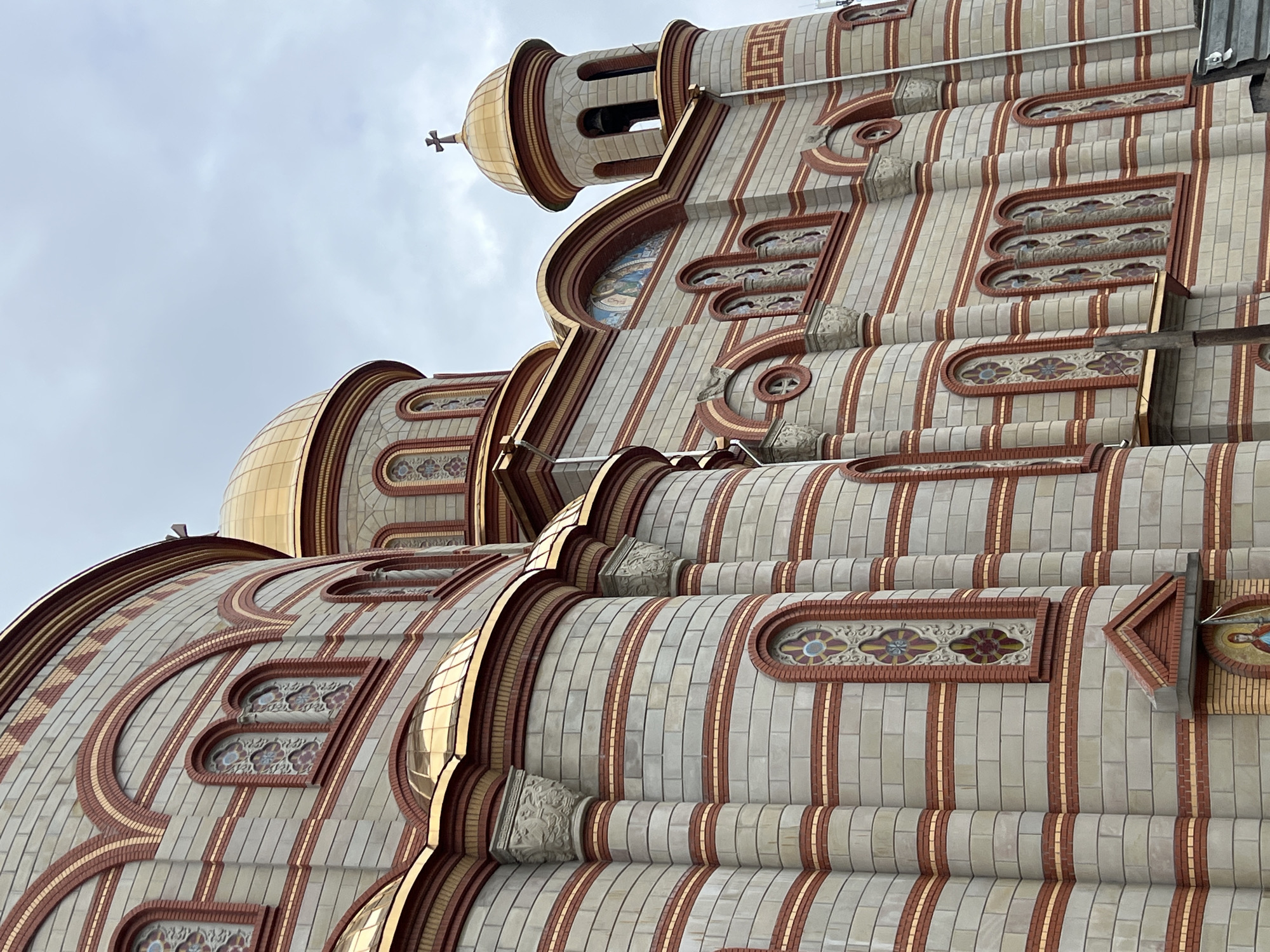 Architectural details captured at Ternopil cathedral
