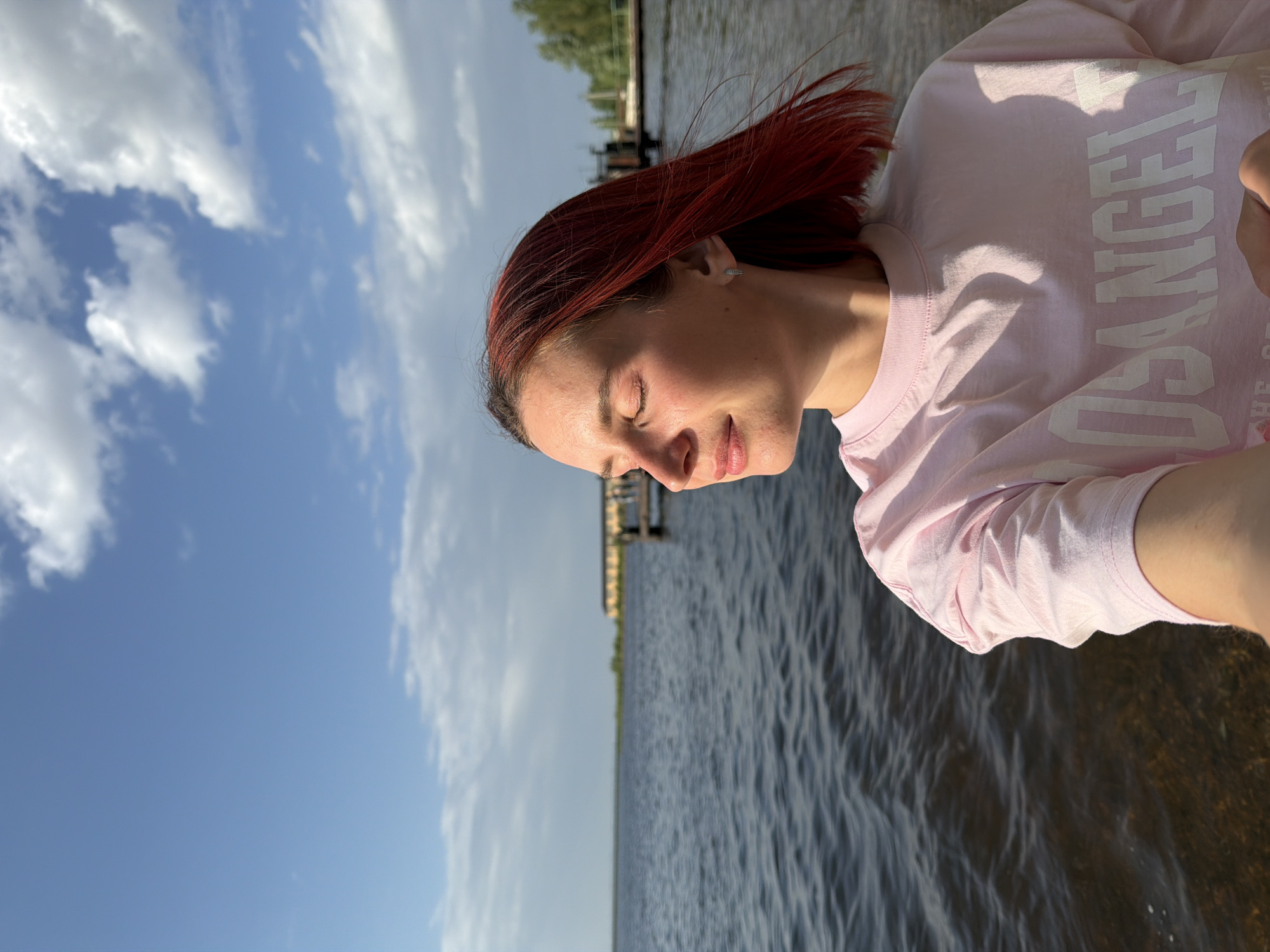 Spring afternoon leisure activities documented in Chaikovsky waterfront park