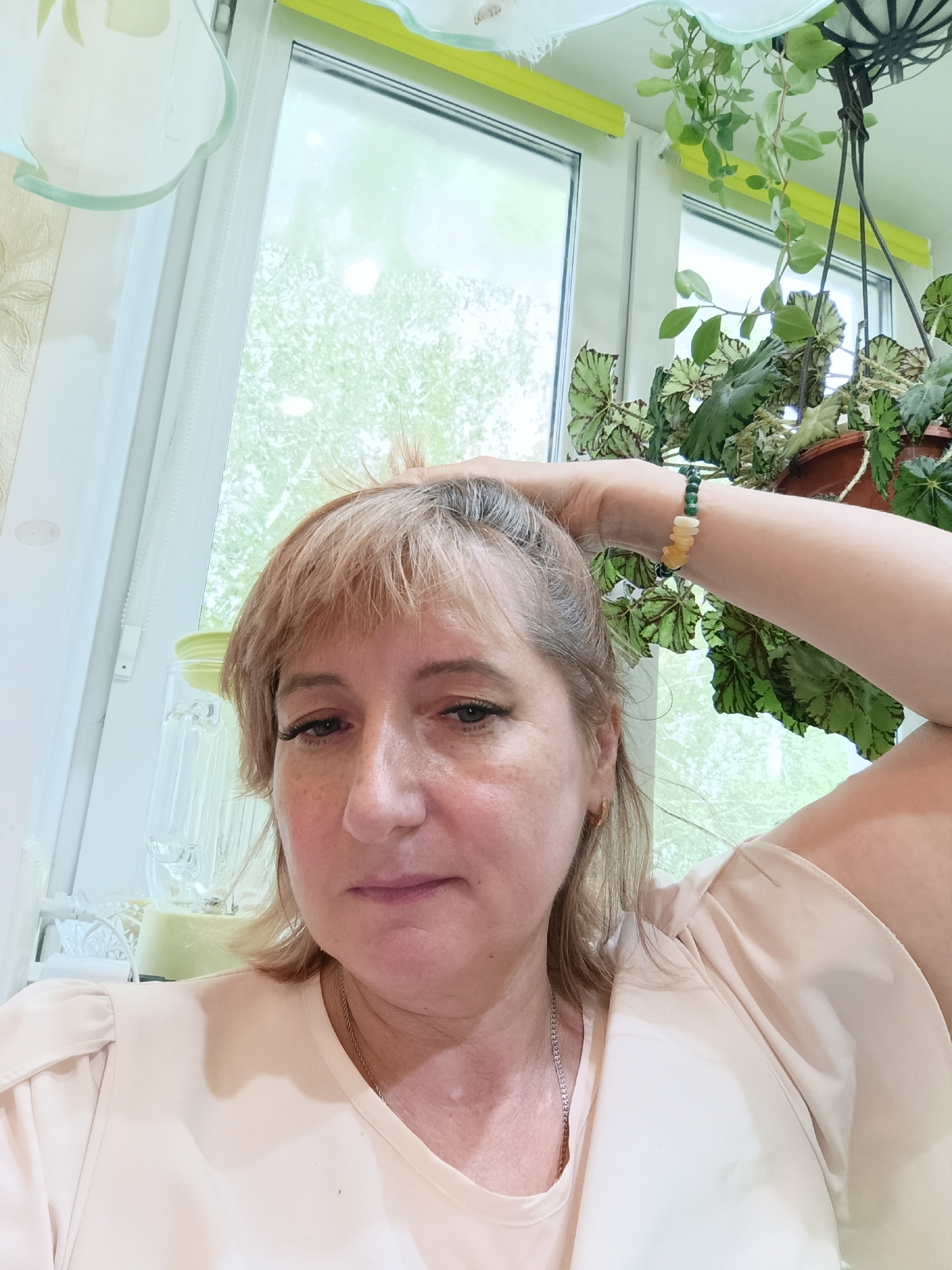 Casual selfie session at home in Tugulym, Russia