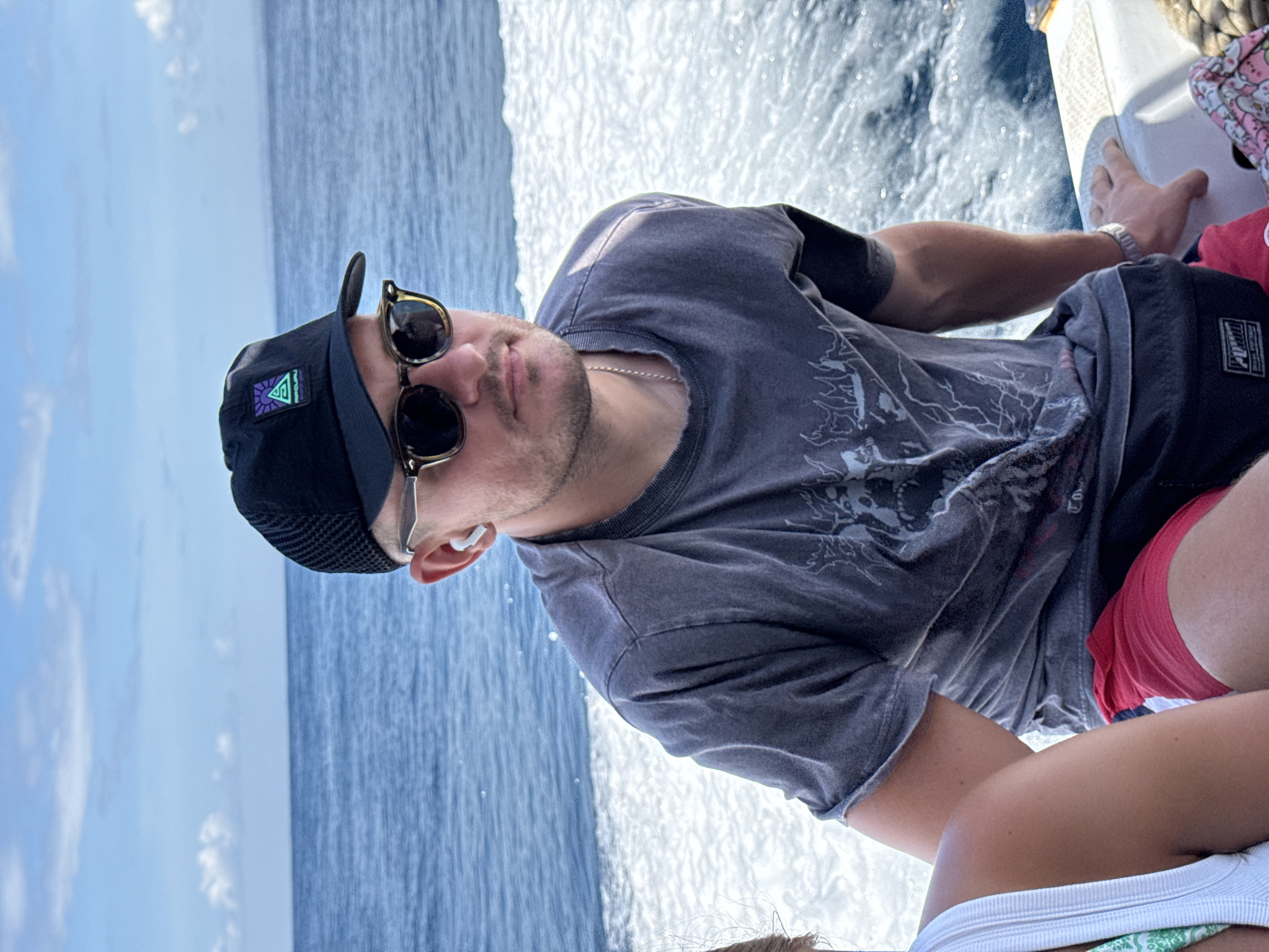 Man spotted on boat wearing earbuds near Indonesian waters