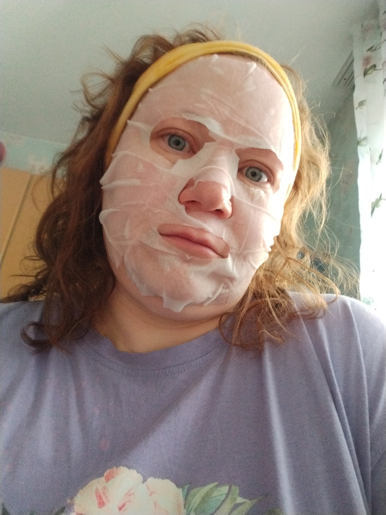 Woman's morning self-care routine captured in Chaikovsky, Russia
