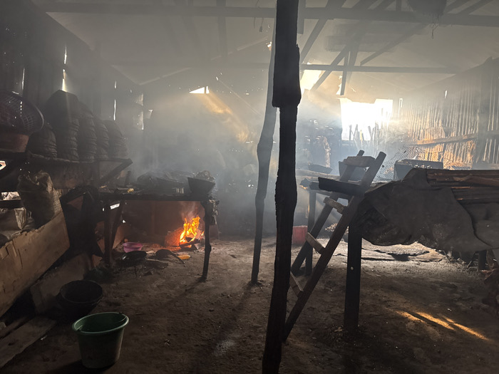 Indoor cooking fire fills structure with smoke in Limbe