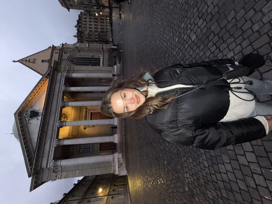 Tourist captures Geneva cathedral district and Swiss chocolates