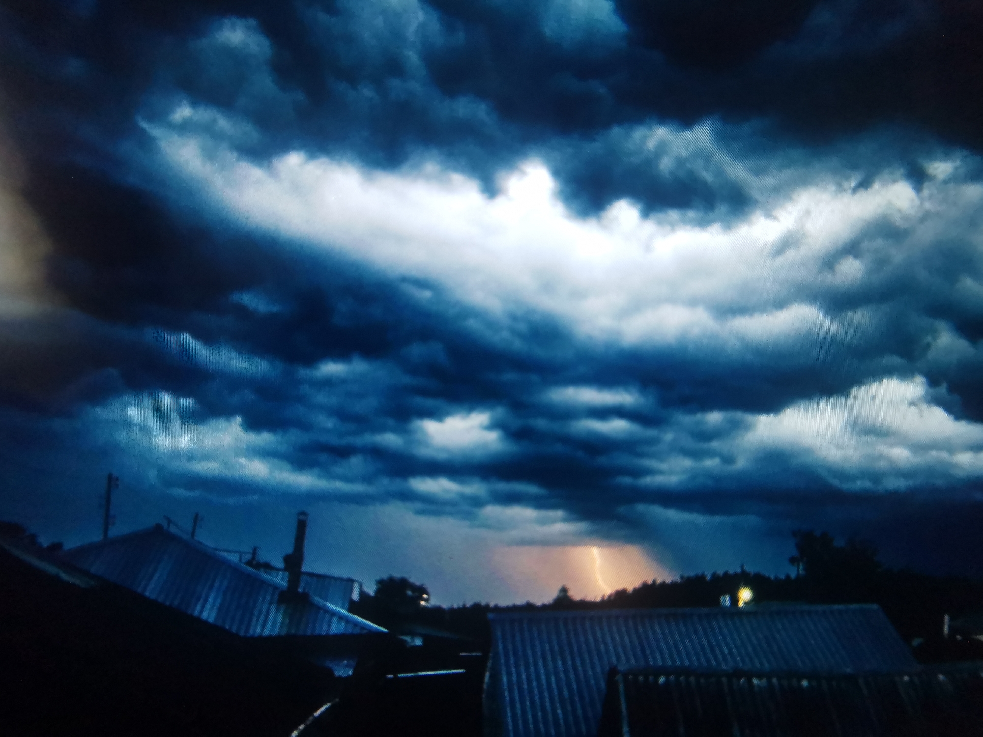 Storm clouds, lightning, and a few odd close-ups