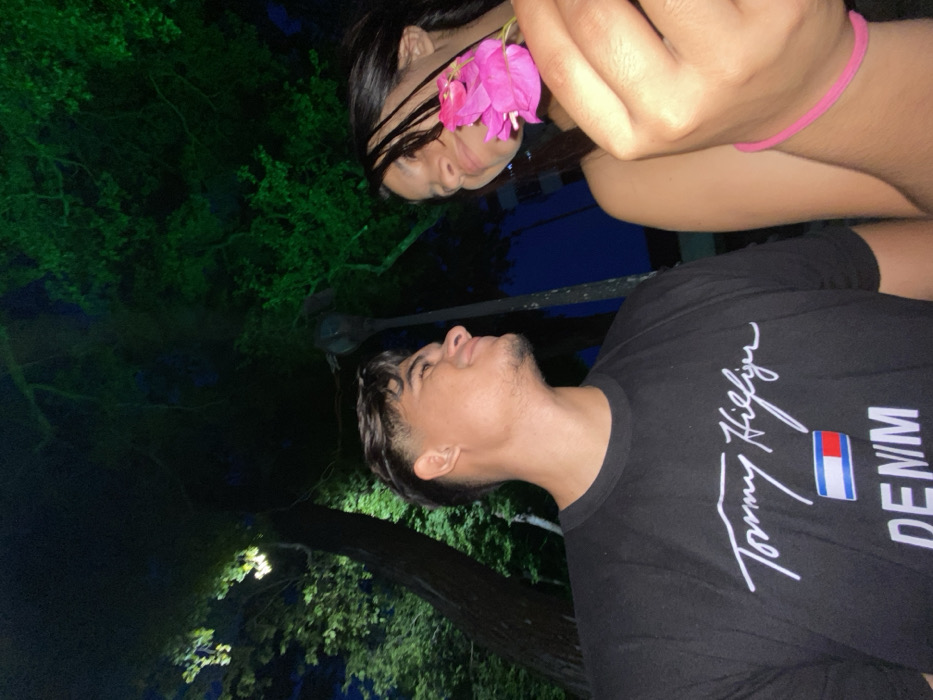Couple enjoys romantic evening tour of Juan Griego coastline