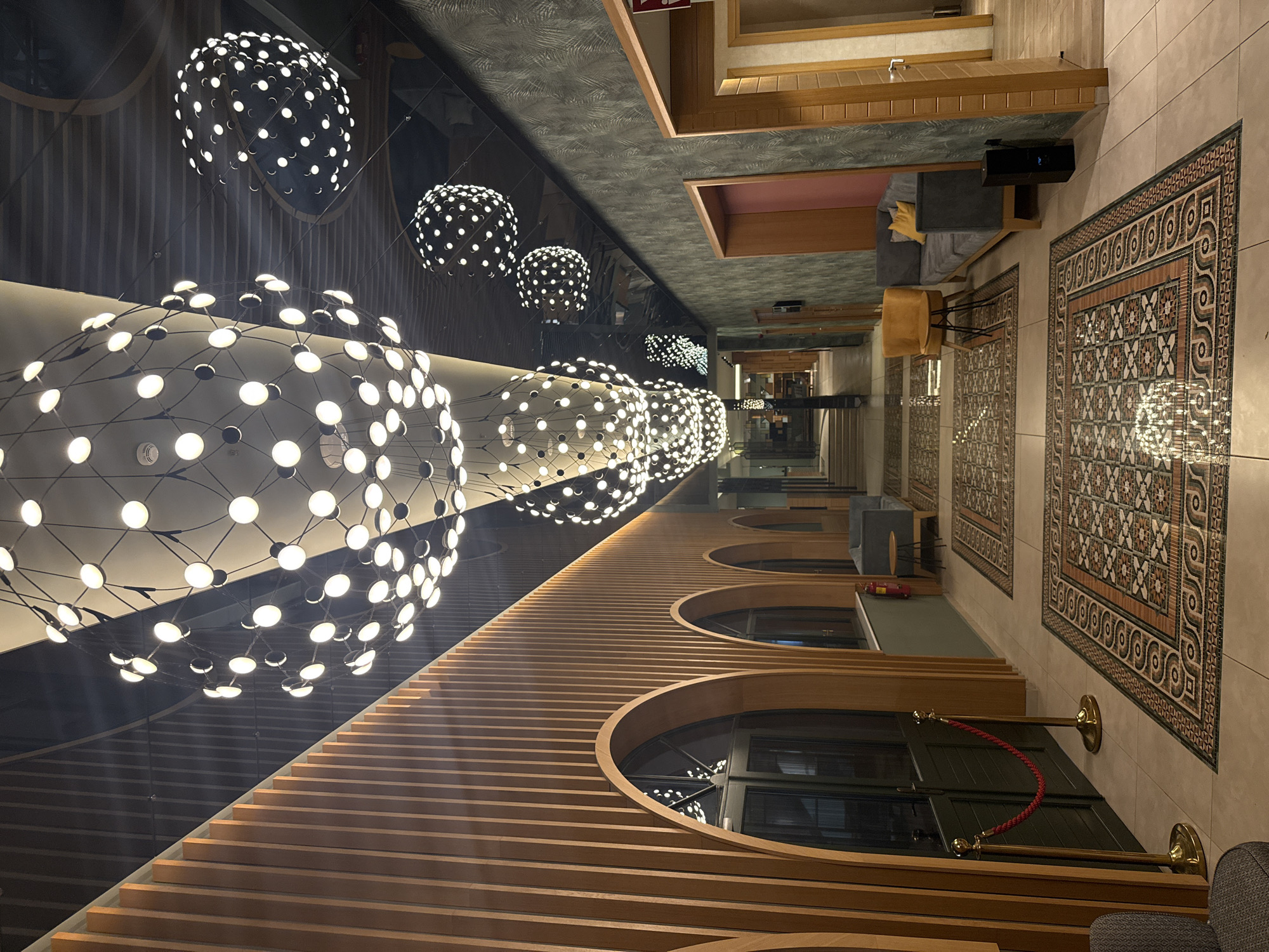 Sleek interior of a modern building in Artemida, Greece