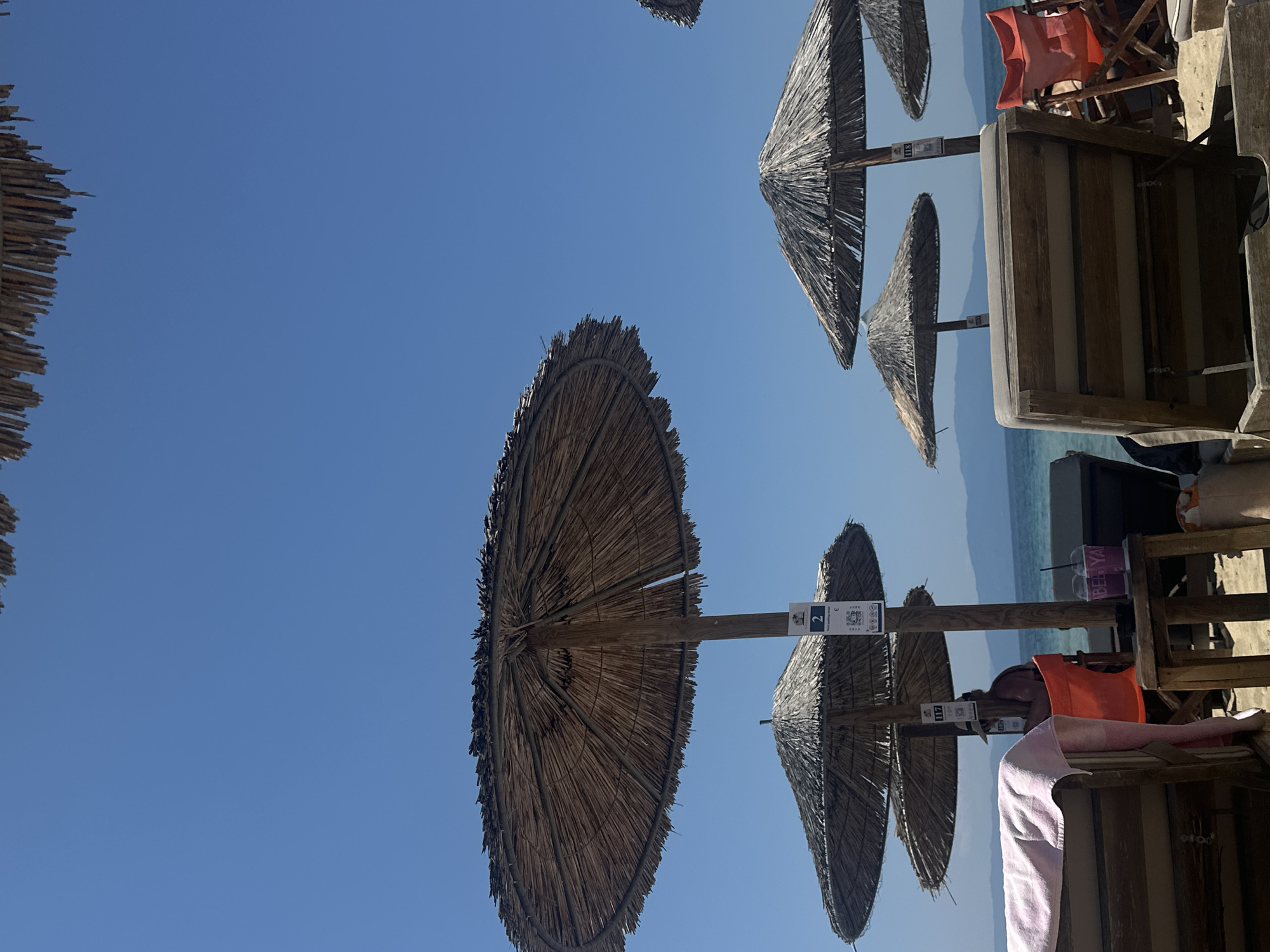 Lazy summer morning at Ofrynio Beach, Greece