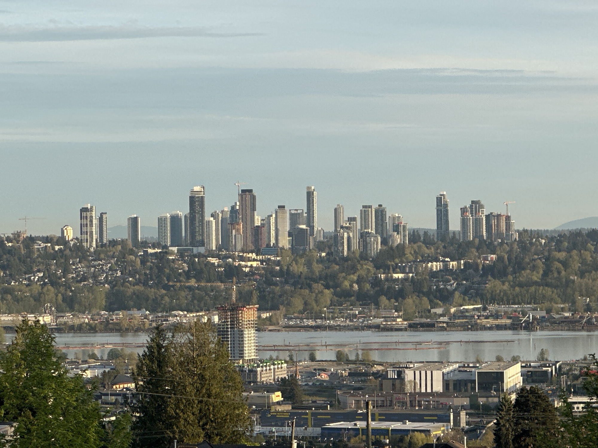 Early morning panoramic views captured of Coquitlam cityscape