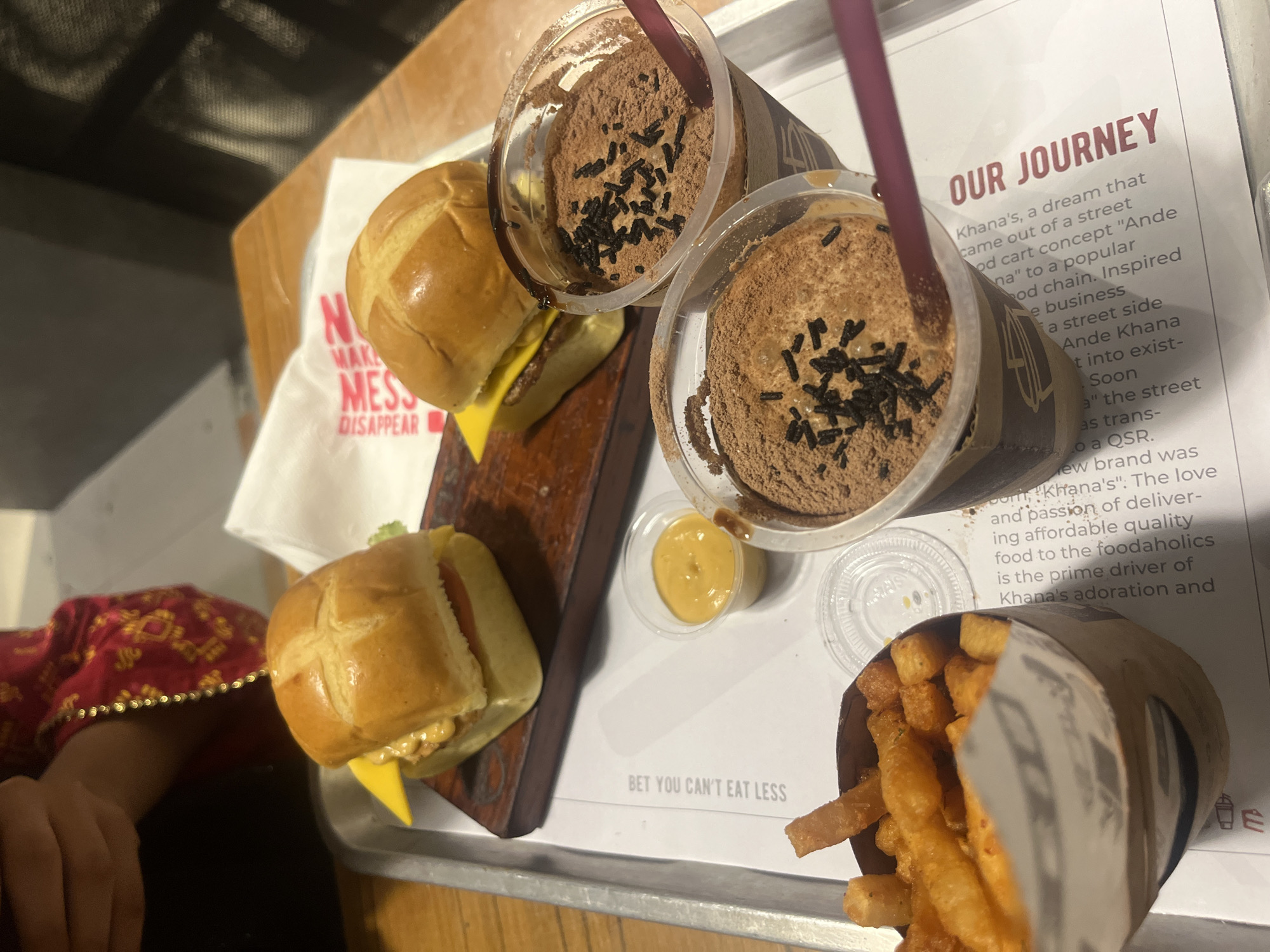 Fast food meal documented at Dhaka restaurant