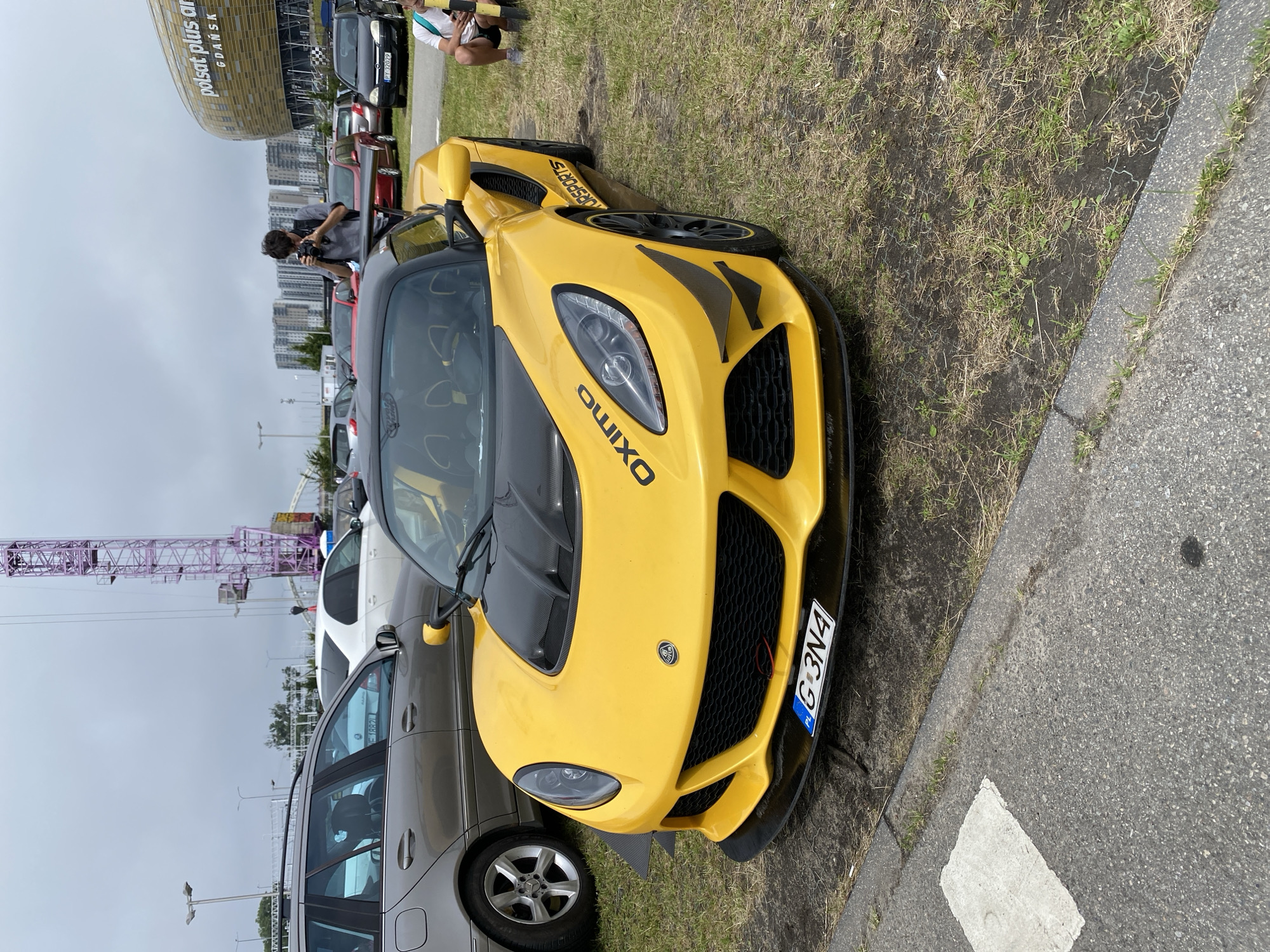 Classic and sports cars on show outside PGE Arena Gdańsk