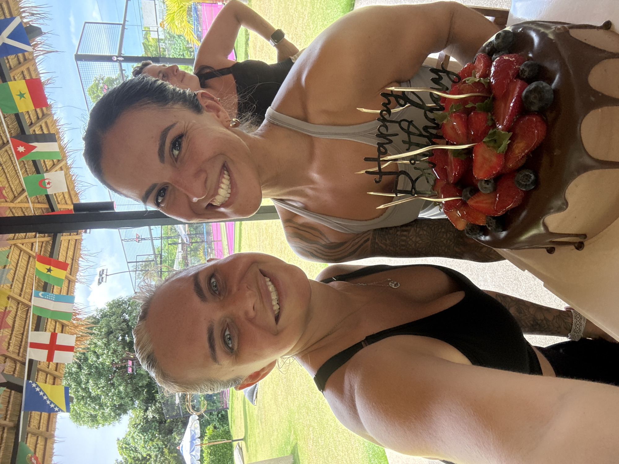 Birthday celebration at a tropical outdoor venue in บ้านบางรักษ์