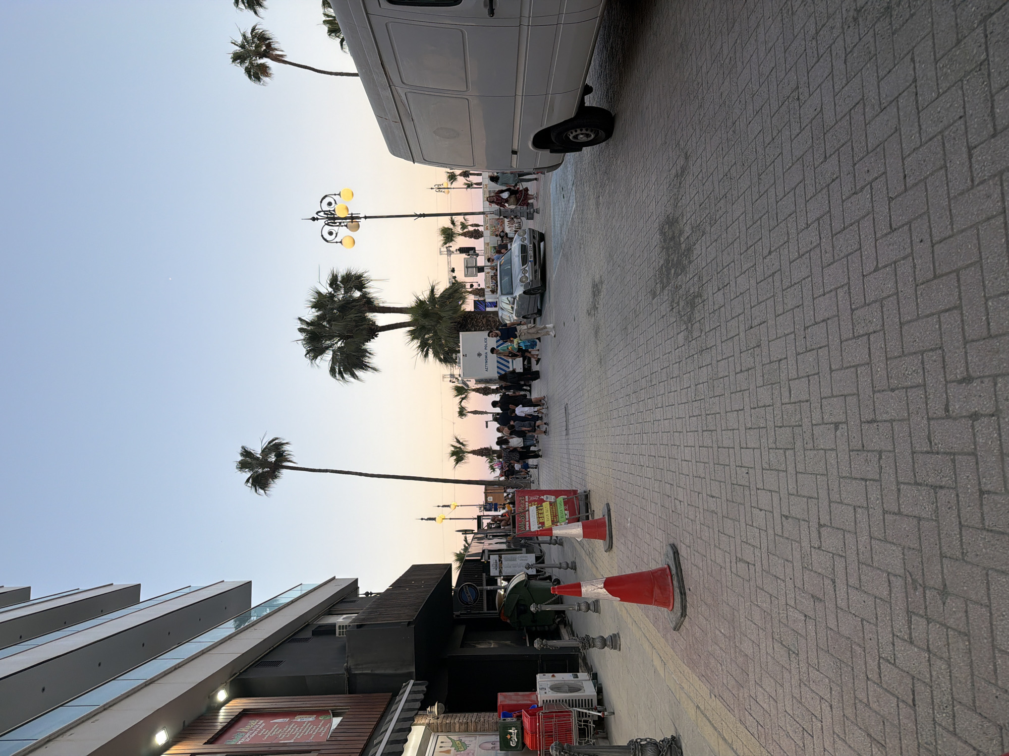 Afternoon dining and street scenes documented in Larnaca, Cyprus
