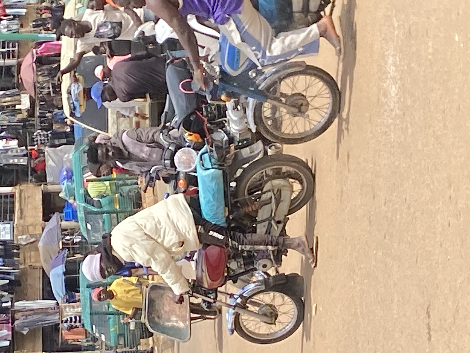 Afternoon hustle at Bukuru's street market, Nigeria