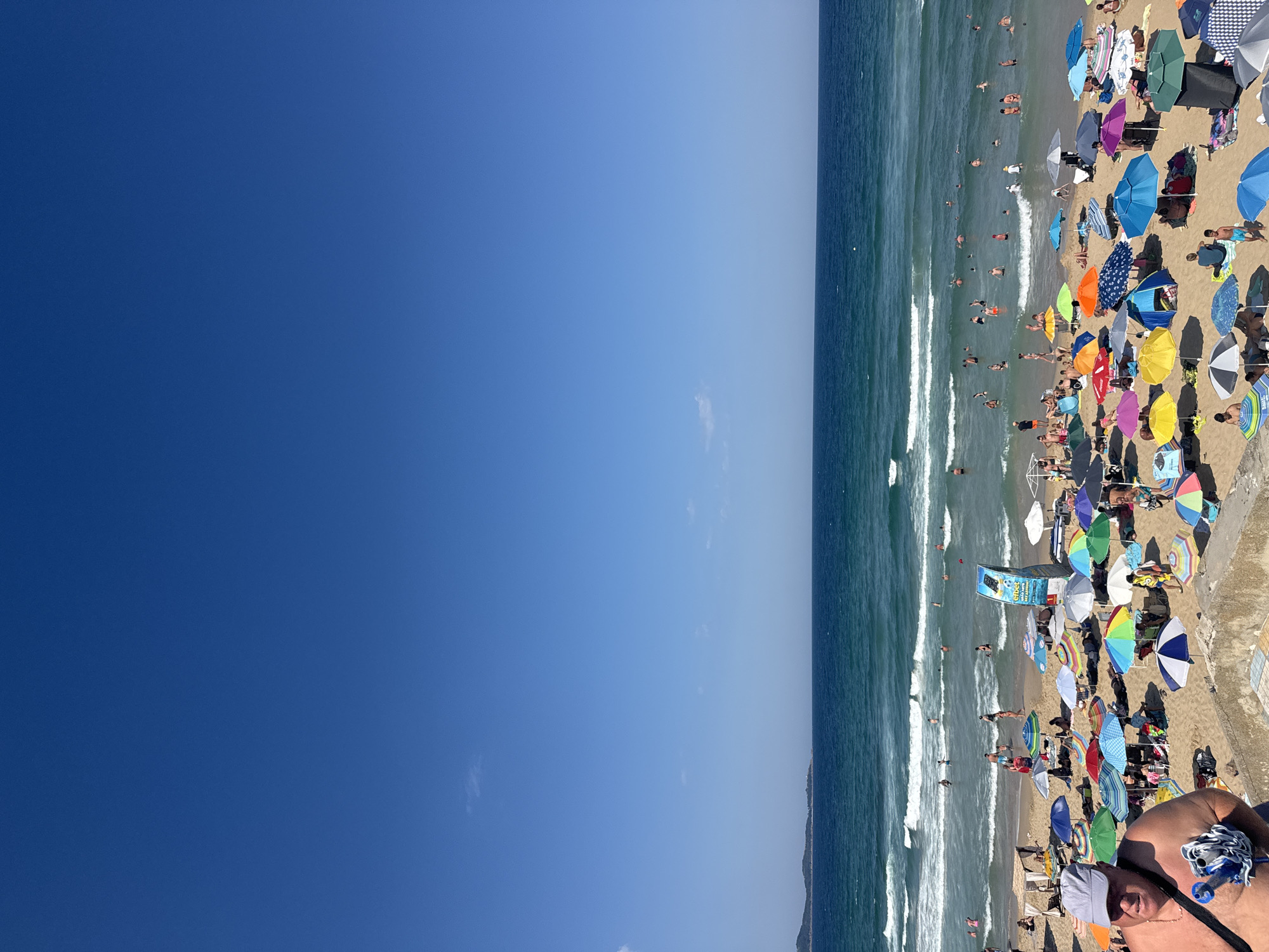 Busy summer day at Primorsko Beach, Black Sea coast