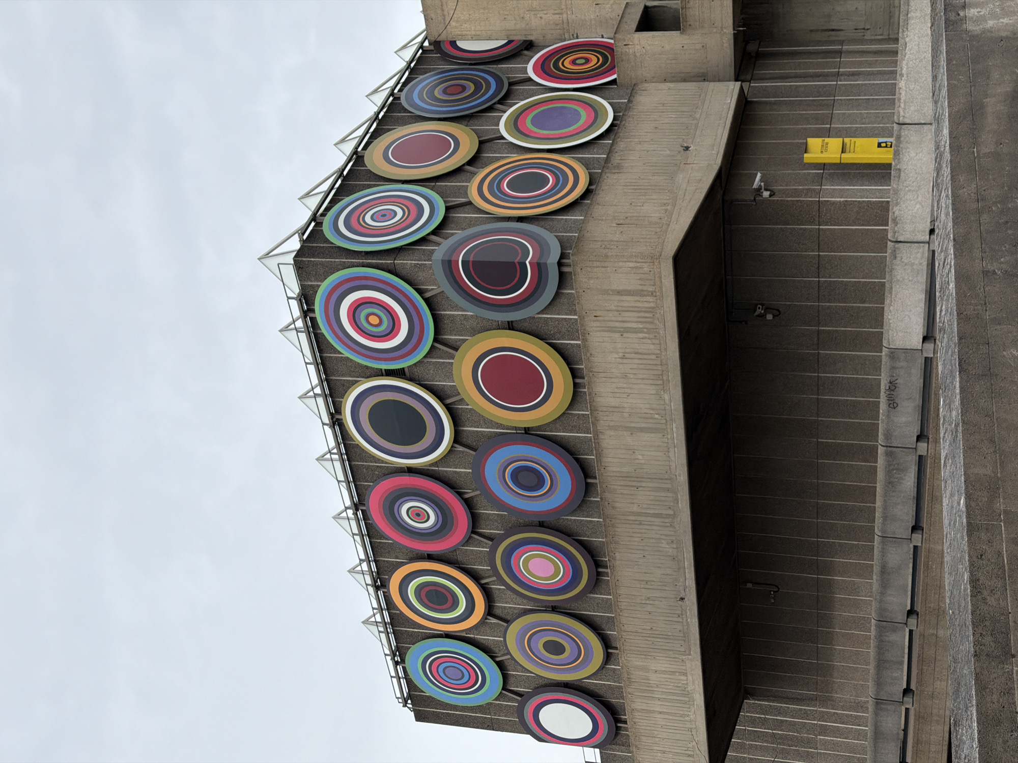 Colorful brutalist building spotted in London cityscape