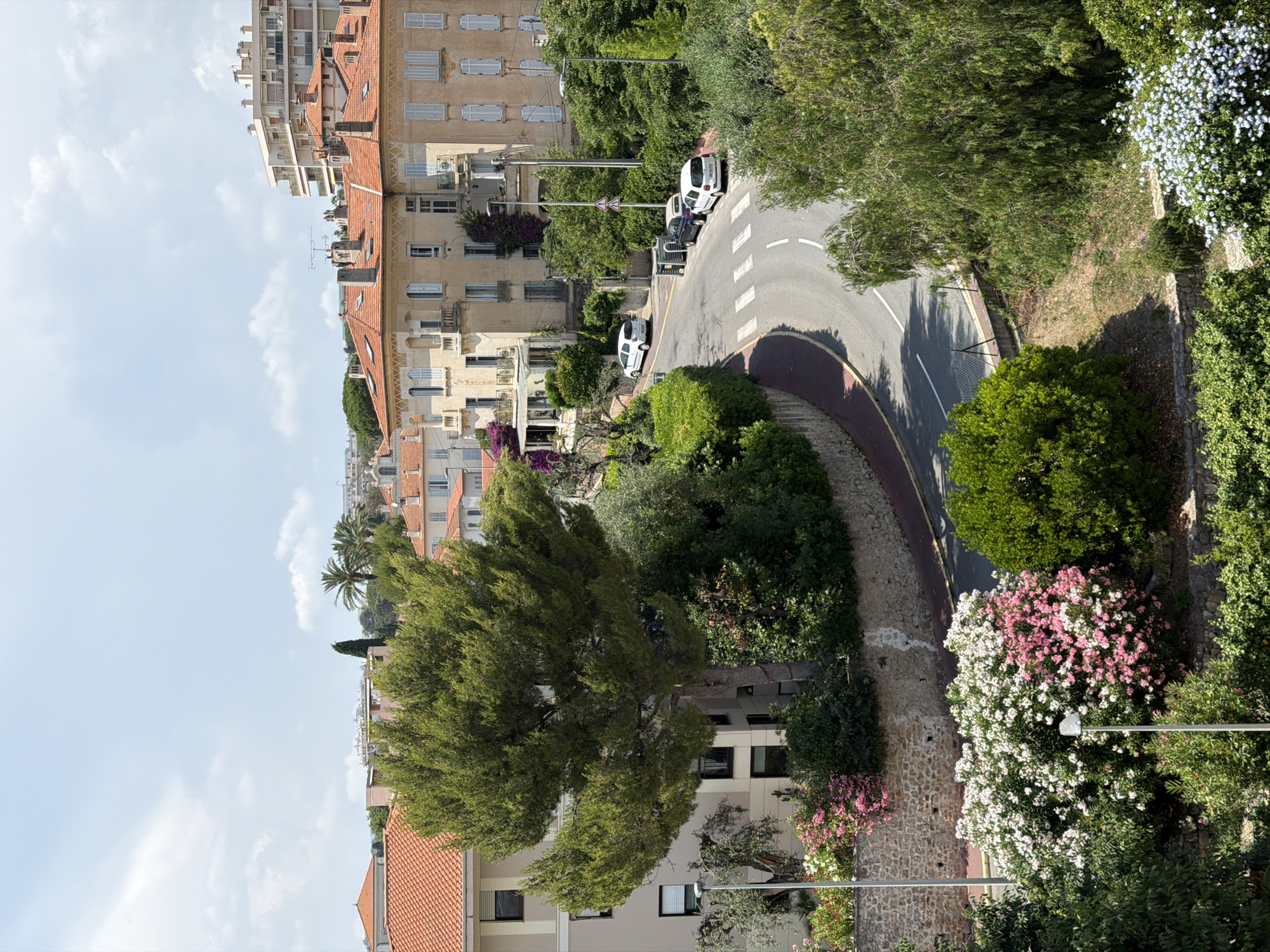 Witness documents midday scenes across Cannes residential hillsides