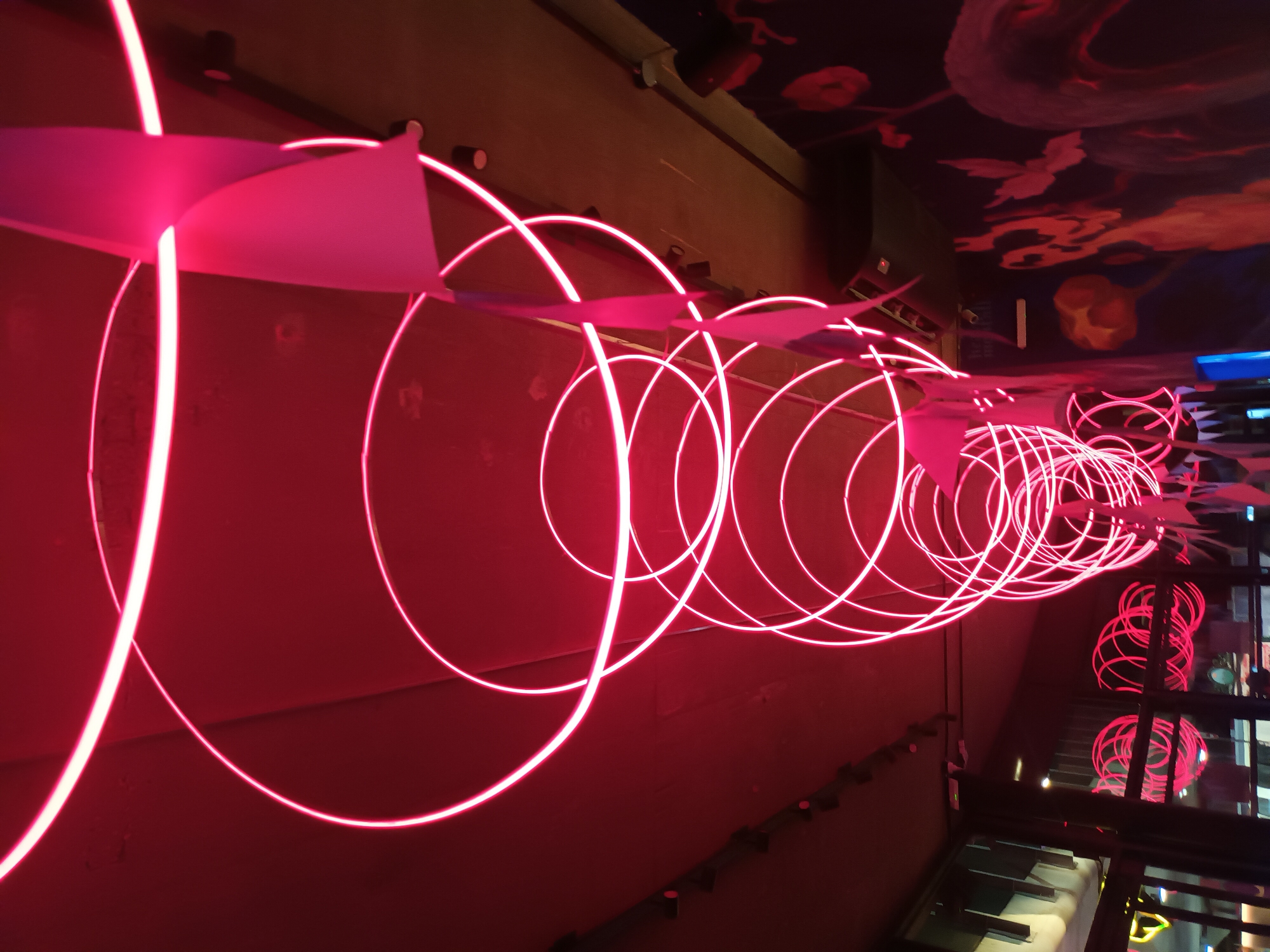 Night scenes documented around Buenos Aires entertainment district