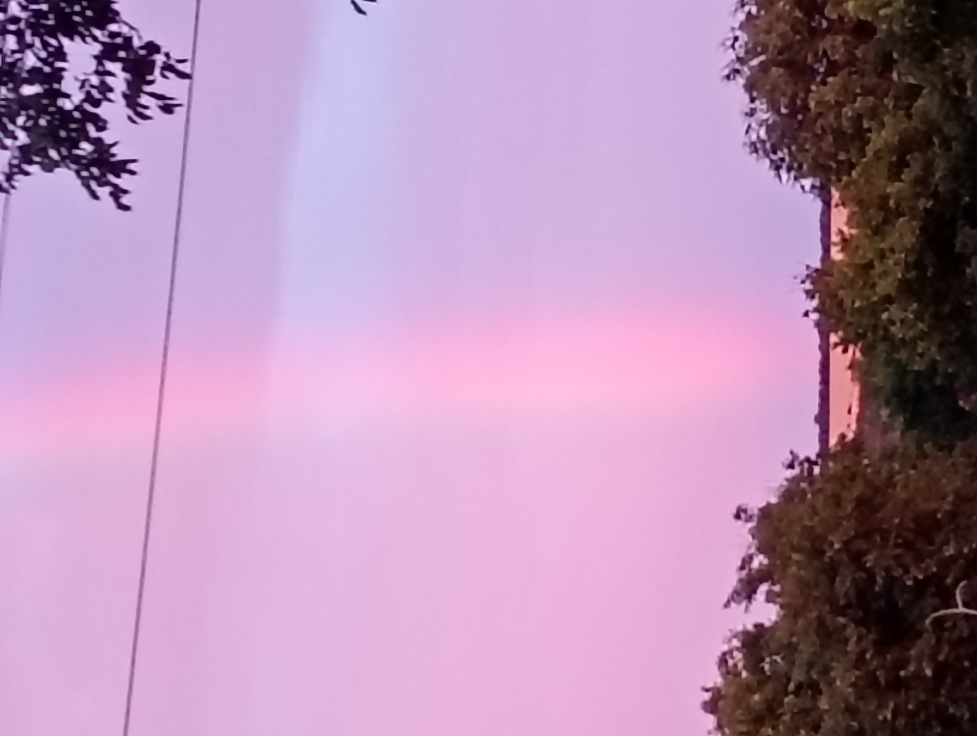 Storm gives way to vivid sunset over rural Marynivka