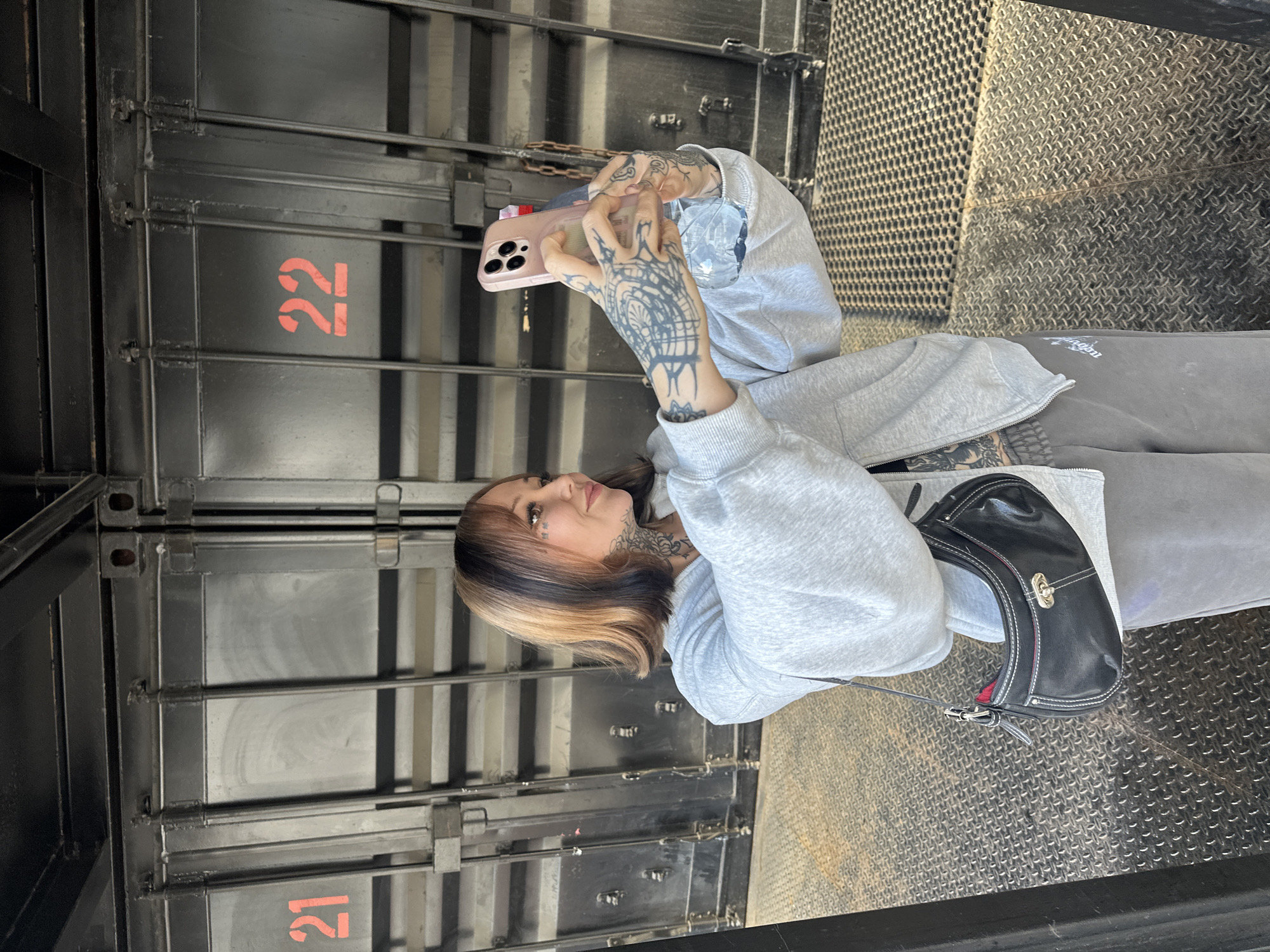 Mobile hair styling session documented across multiple London locations