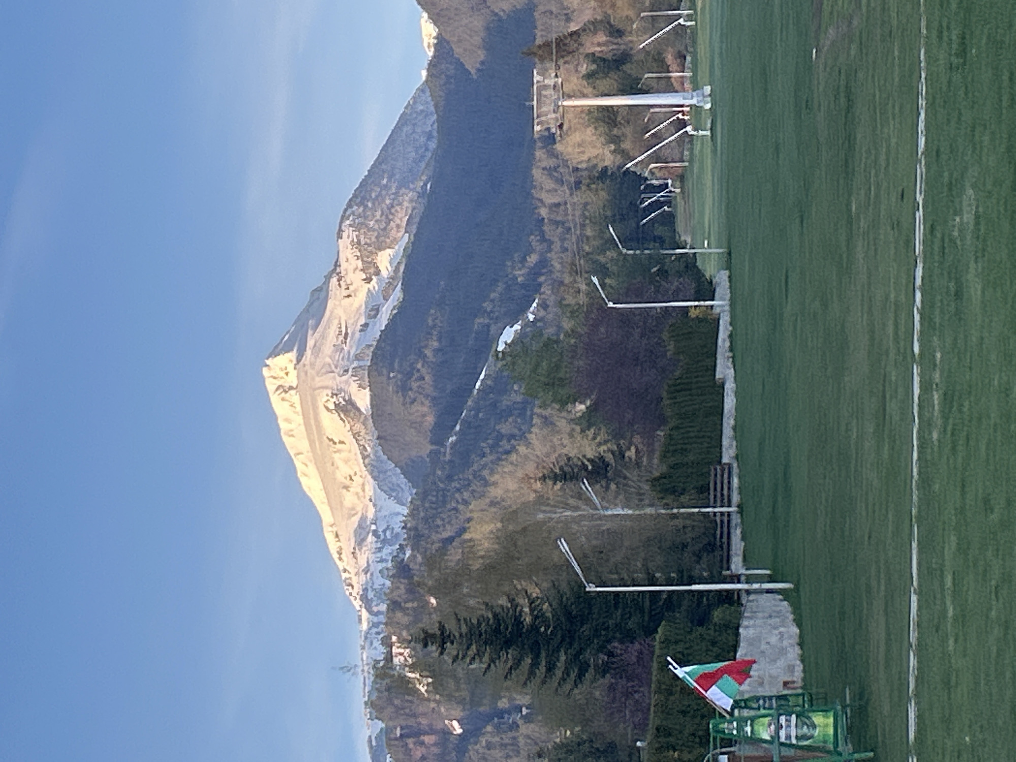 Early morning landscape documented in Bansko, Bulgaria