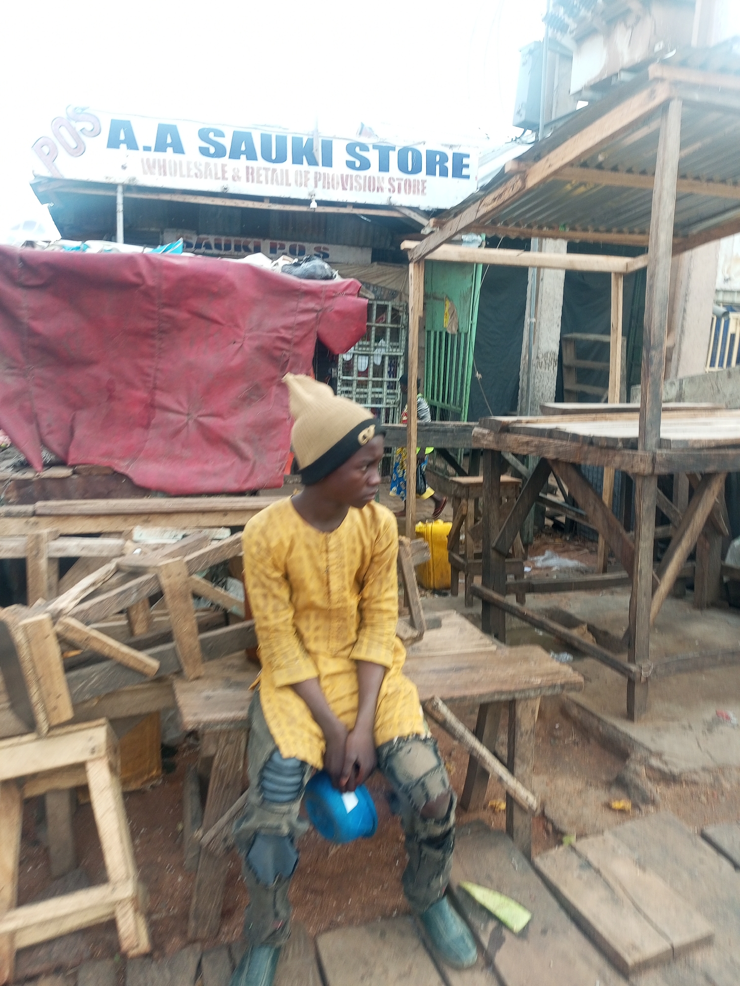 Morning marketplace activity documented in Tempure, Nigeria
