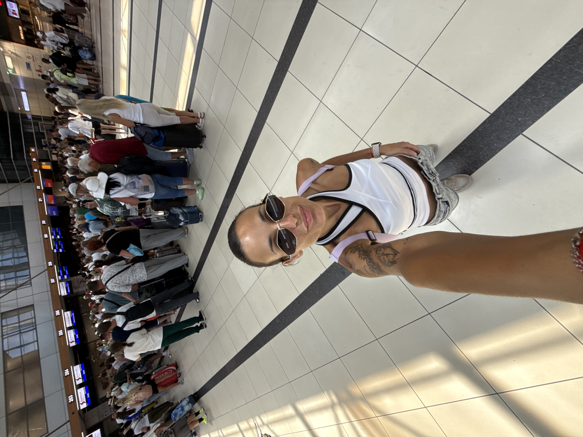 Selfie break at Antalya Airport, Turkey