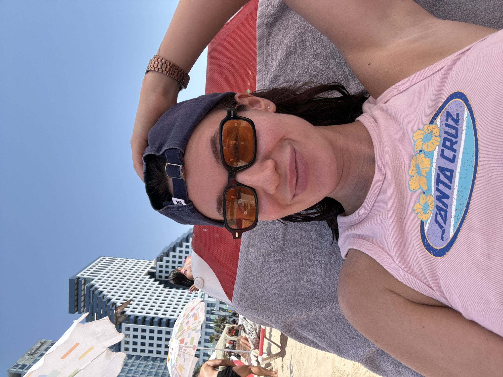 Lazy beach morning on the Tel Aviv waterfront